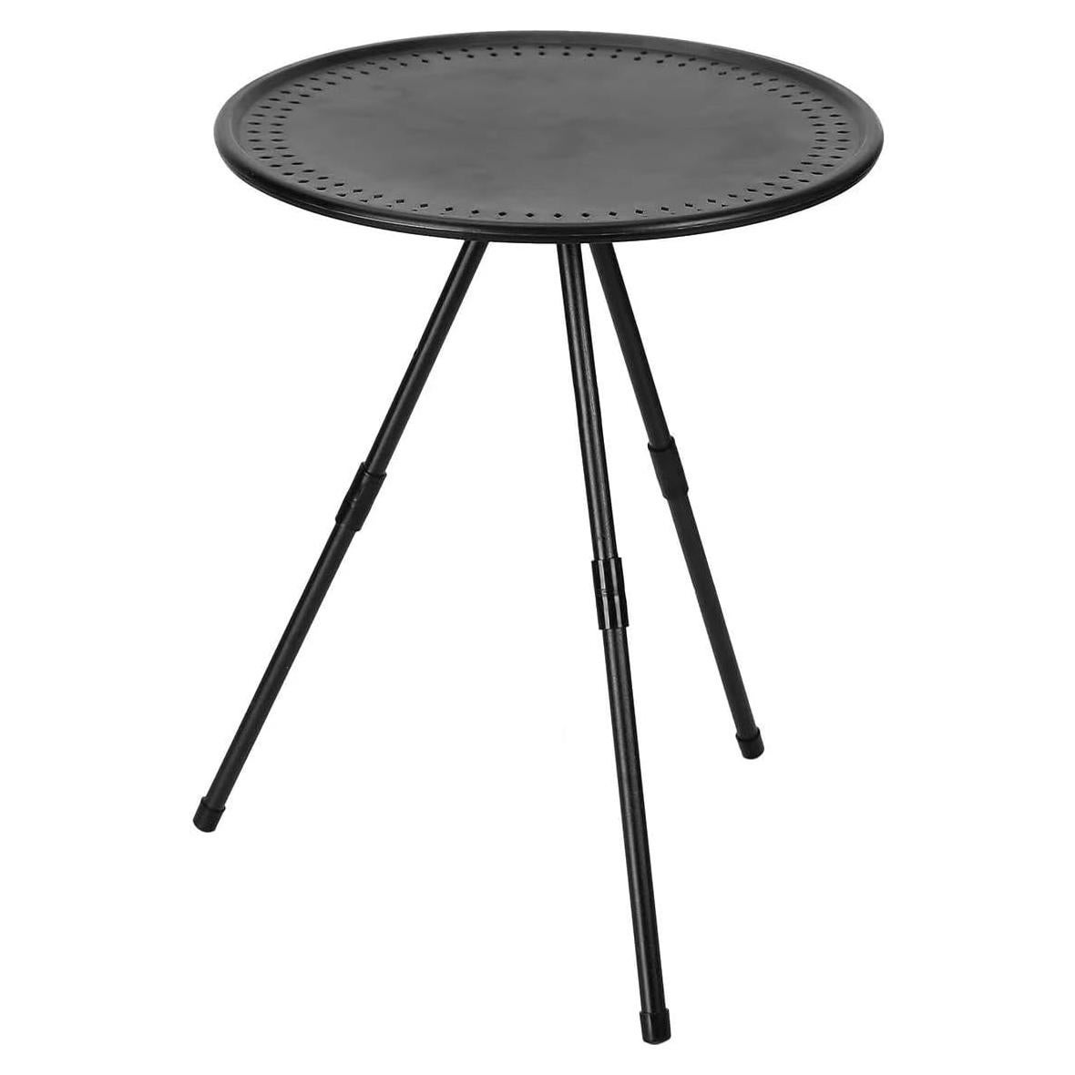 Mesa Plegable Redonda Negra Nyeullcy NHWzz para Camping