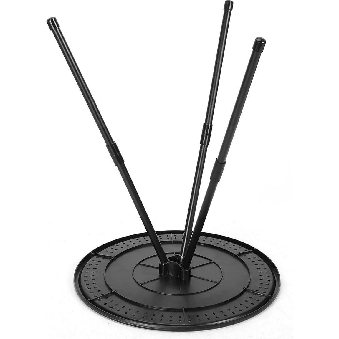 Mesa Plegable Redonda Negra Nyeullcy NHWzz para Camping