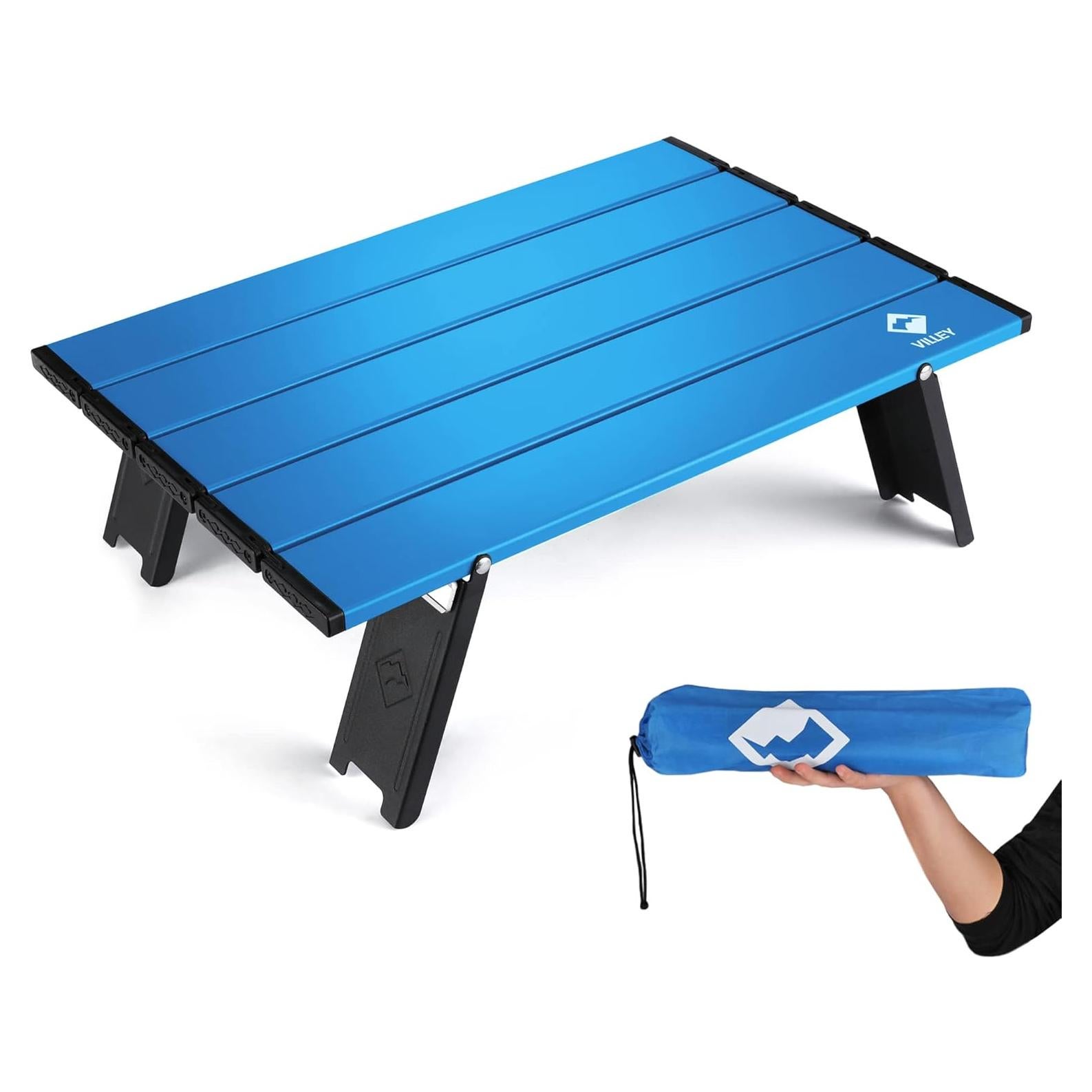 Mesa Plegable de Playa VILLEY, Aluminio Ultraligero 40kg