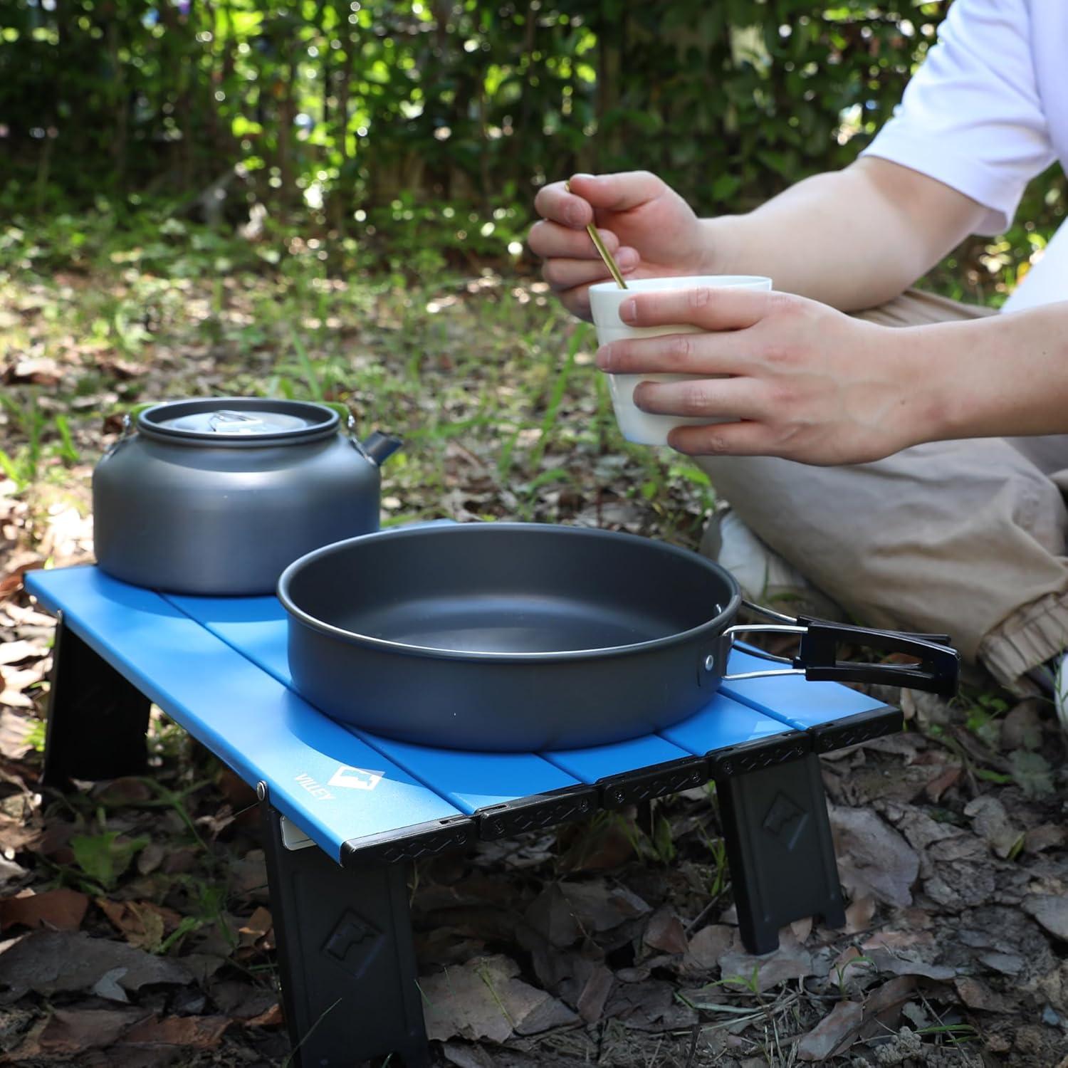 Mesa Plegable de Playa VILLEY, Aluminio Ultraligero 40kg