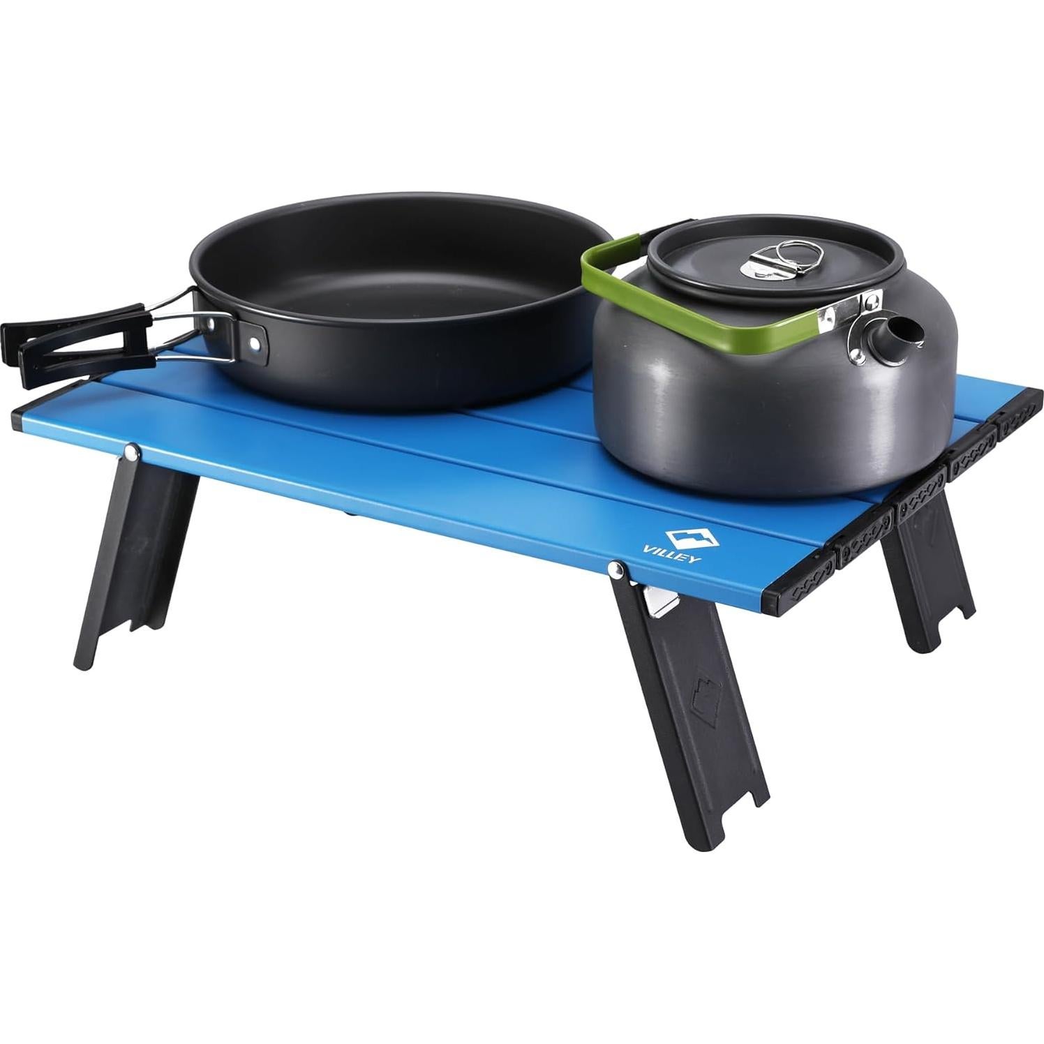 Mesa Plegable de Playa VILLEY, Aluminio Ultraligero 40kg