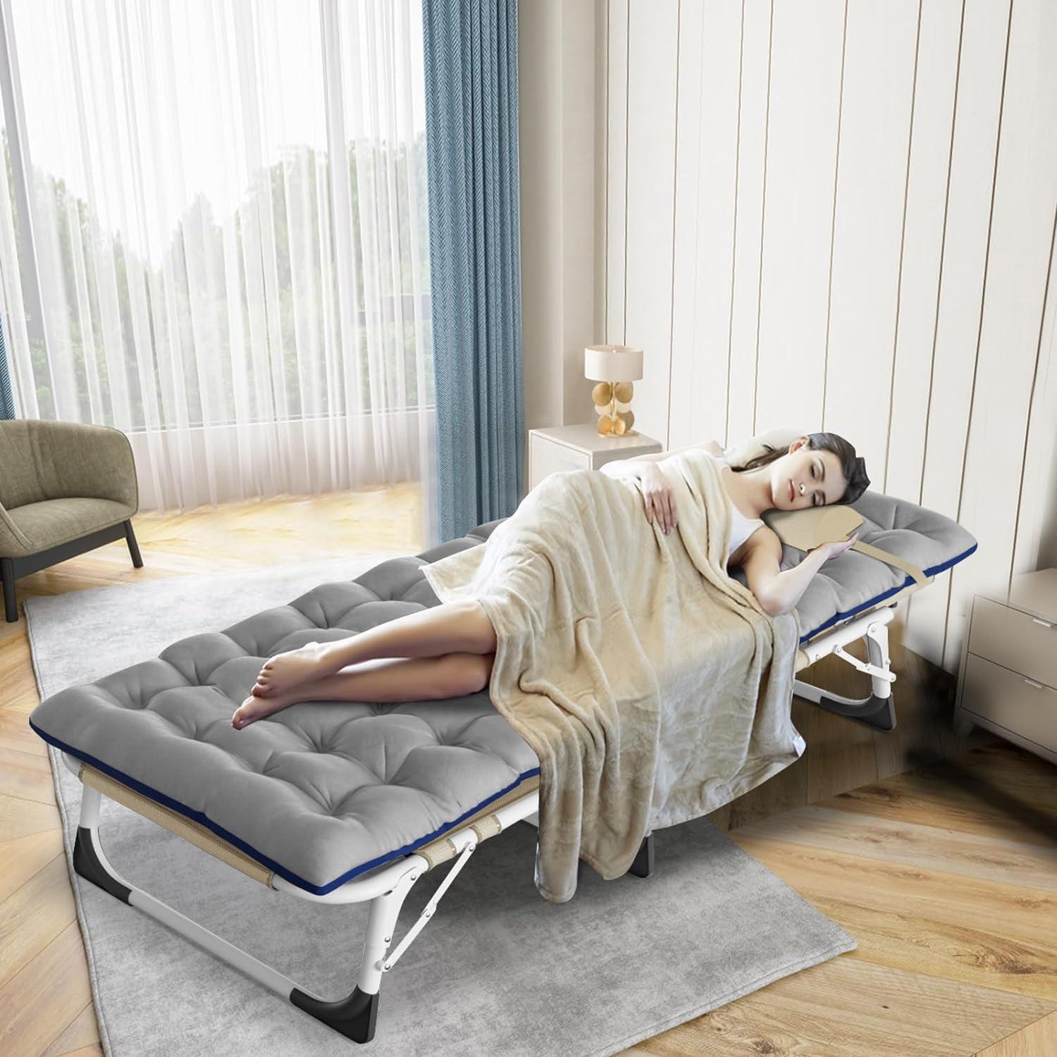 Cama Plegable Slsy 5 Posiciones para Exterior 191x68 cm