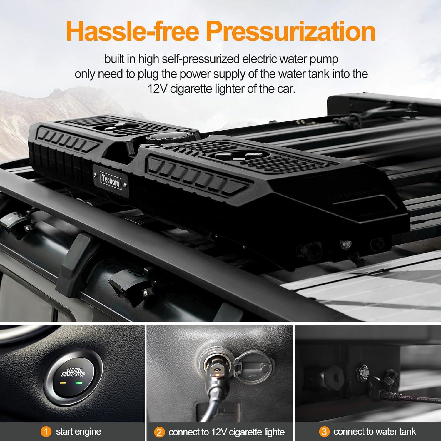 Tanque de Agua Presurizado Tecoom 30L con Manguera y Bomba