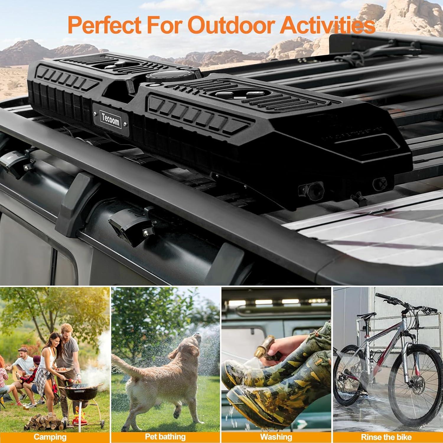 Tanque de Agua Presurizado Tecoom 30L con Manguera y Bomba