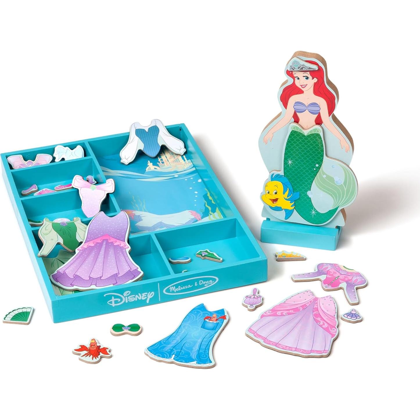 Muñeca Magnética de Madera Ariel Melissa & Doug 35 Piezas