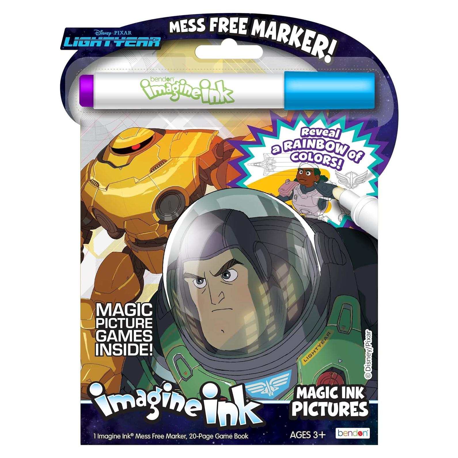 Libro para Colorear Imagine Ink Disney Pixar Lightyear 20 Páginas