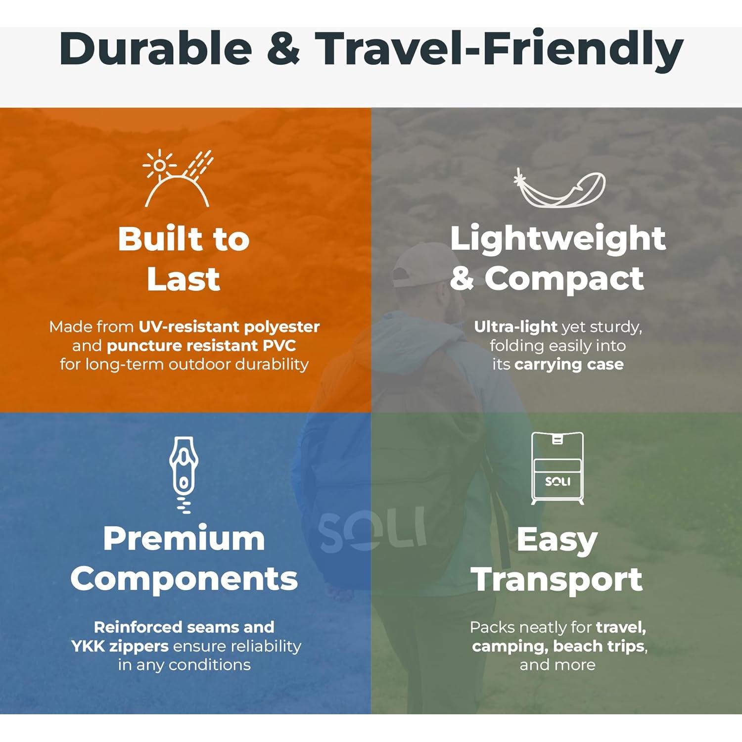 Dosel de Aire SOLI 12' Naranja - Carpa Inflable UPF 50+