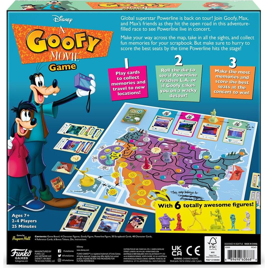 Juego de Mesa Funko Disney Goofy - 2-4 Jugadores, 30 Minutos