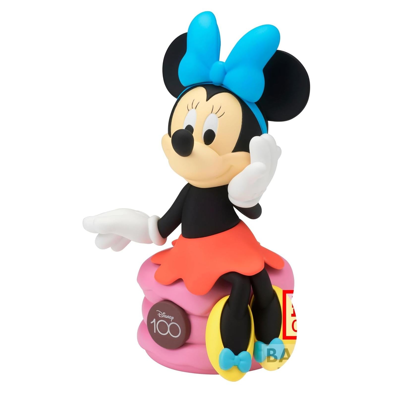 Figura Sofubi Minnie Mouse 100 Aniversario Disney Bandai