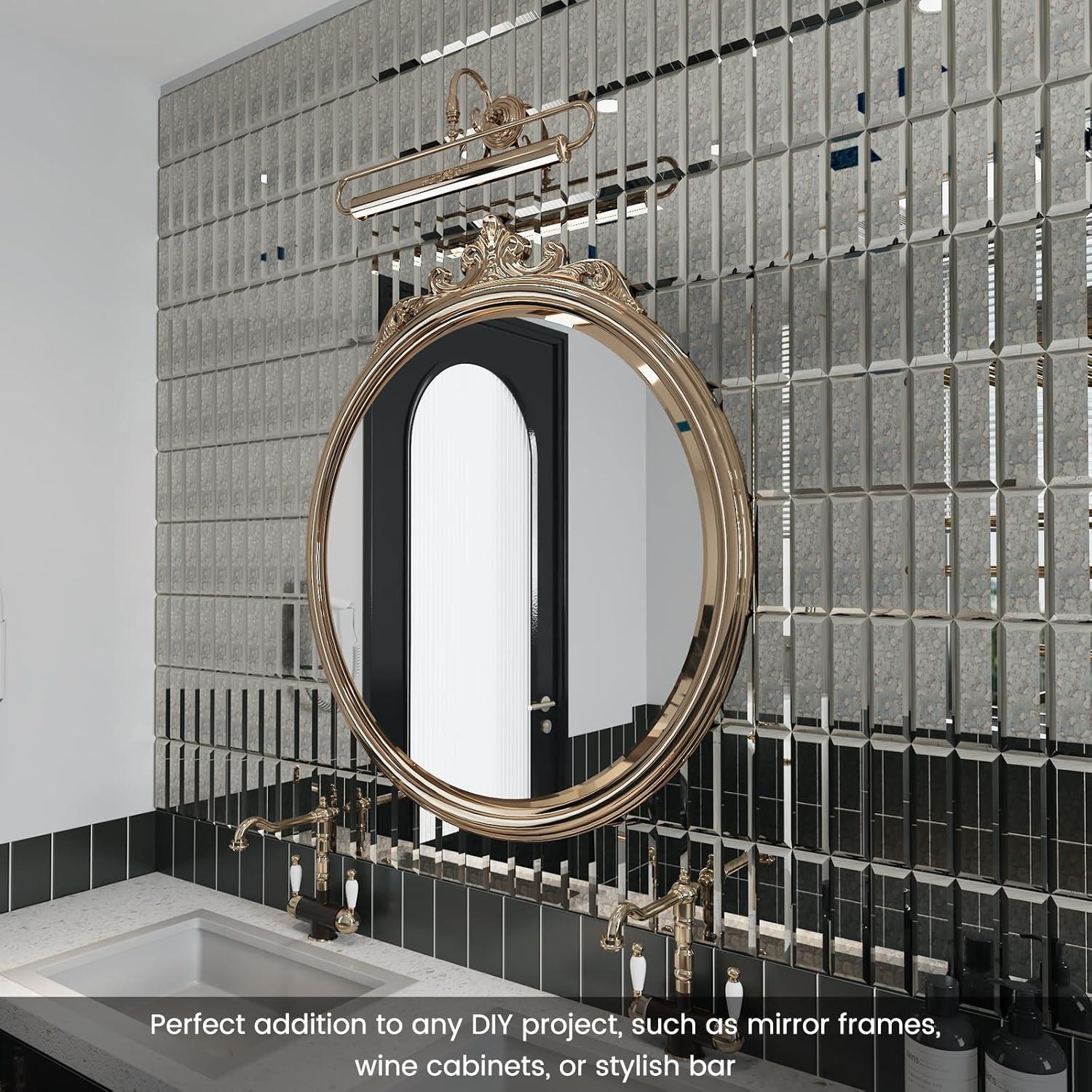 Espejo de Mosaico Autoadhesivo Adedeo 30x30 cm 5 Hojas