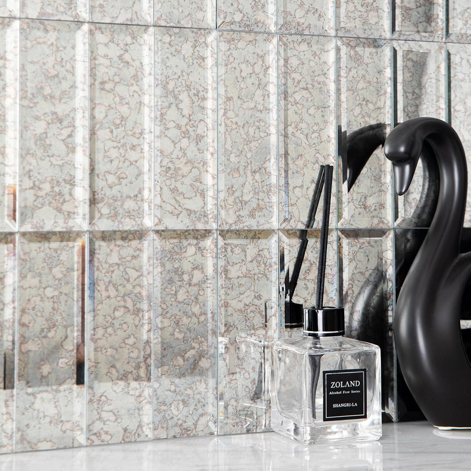 Espejo de Mosaico Autoadhesivo Adedeo 30x30 cm 5 Hojas