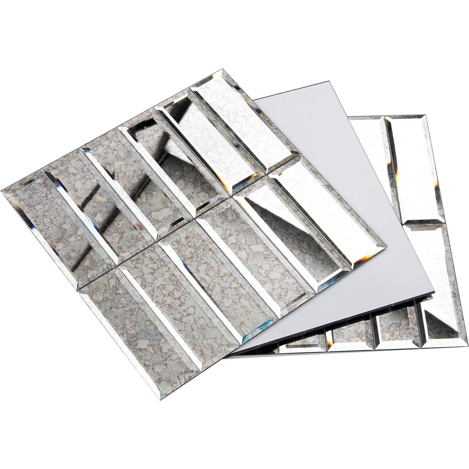 Espejo de Mosaico Autoadhesivo Adedeo 30x30 cm 5 Hojas