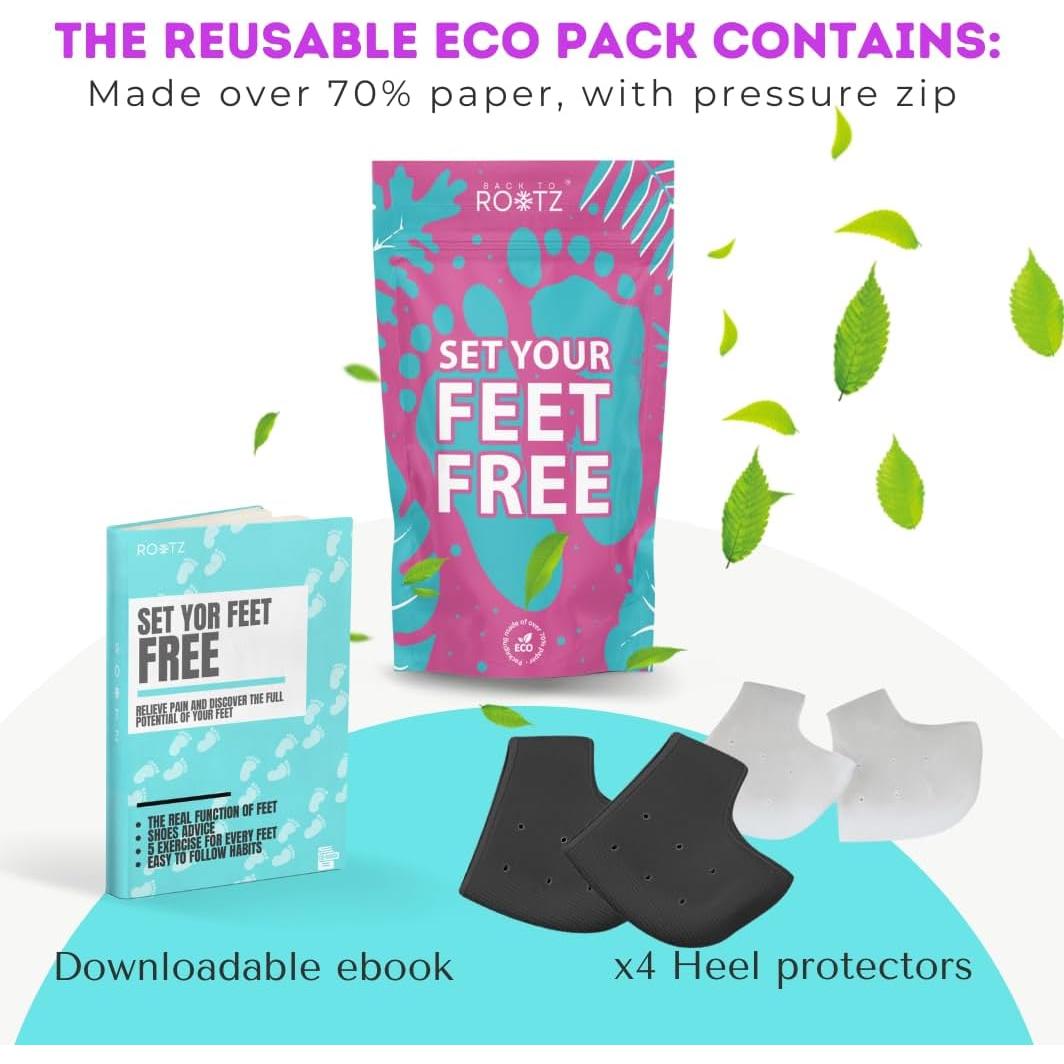 Protectores de Talón de Gel BACK TO ROOTZ - 4 Piezas