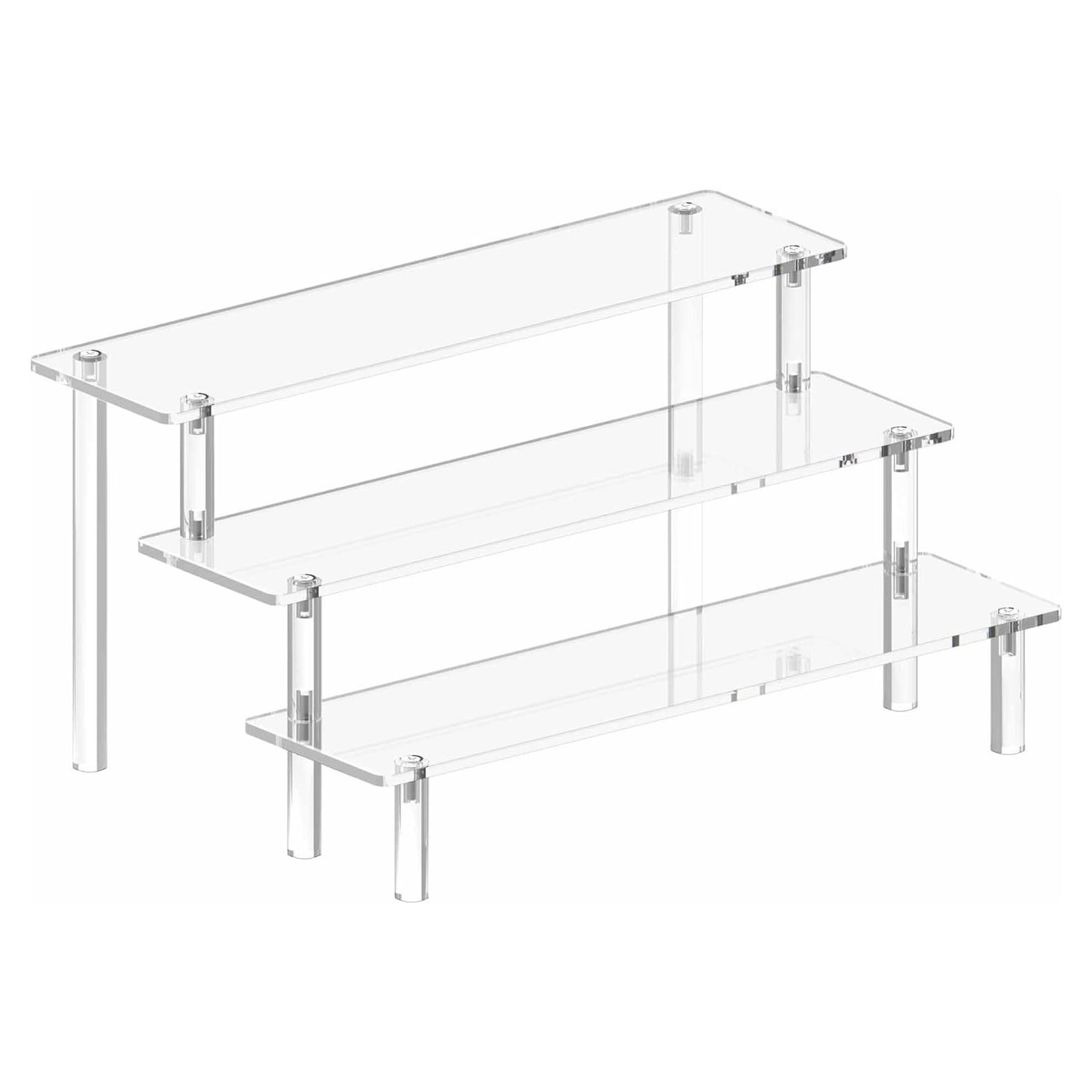 Soporte de Exhibición Acrílico 3 Niveles Hoewina 30cm