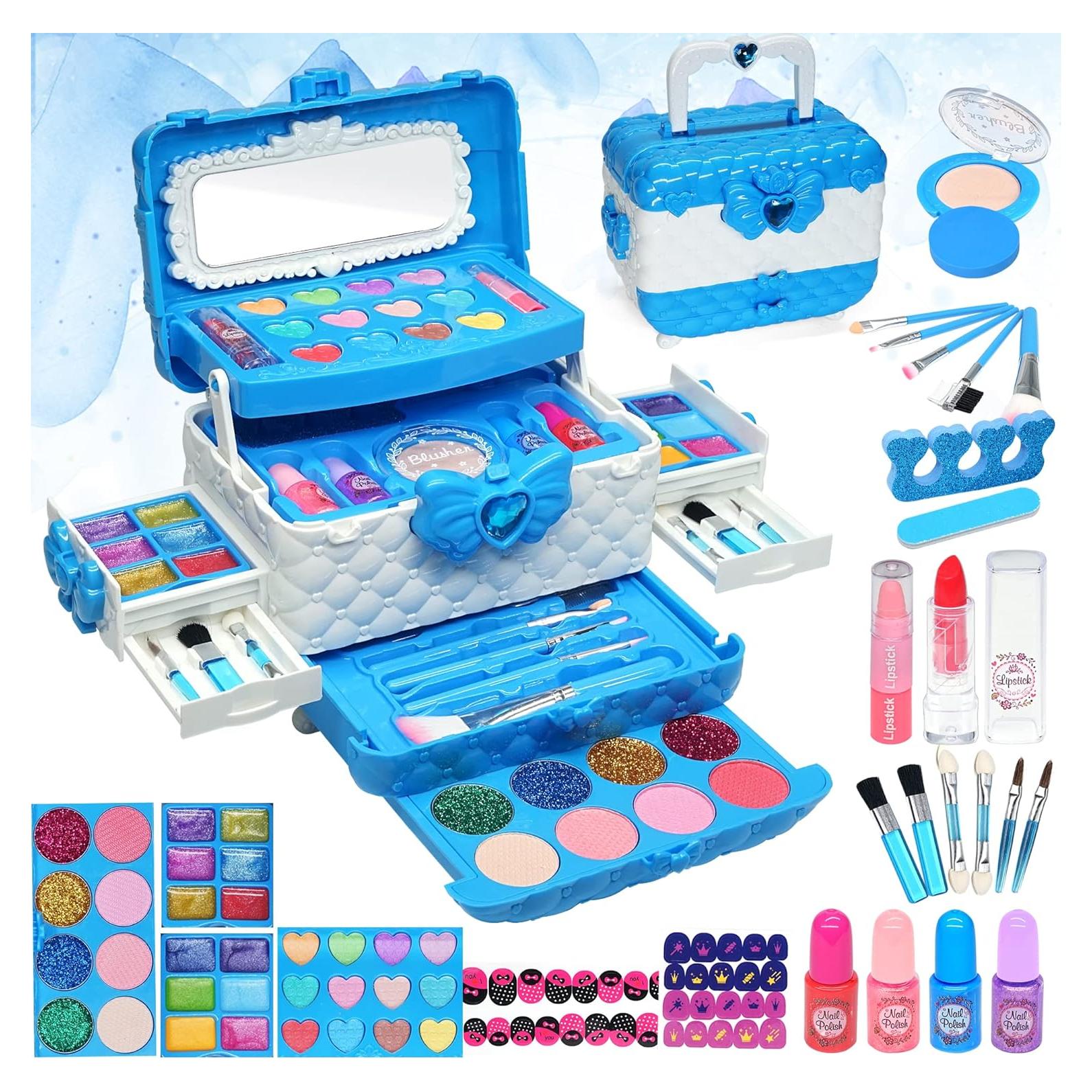 Kit de Maquillaje Lavable para Niñas HERAPFANN 57 Piezas