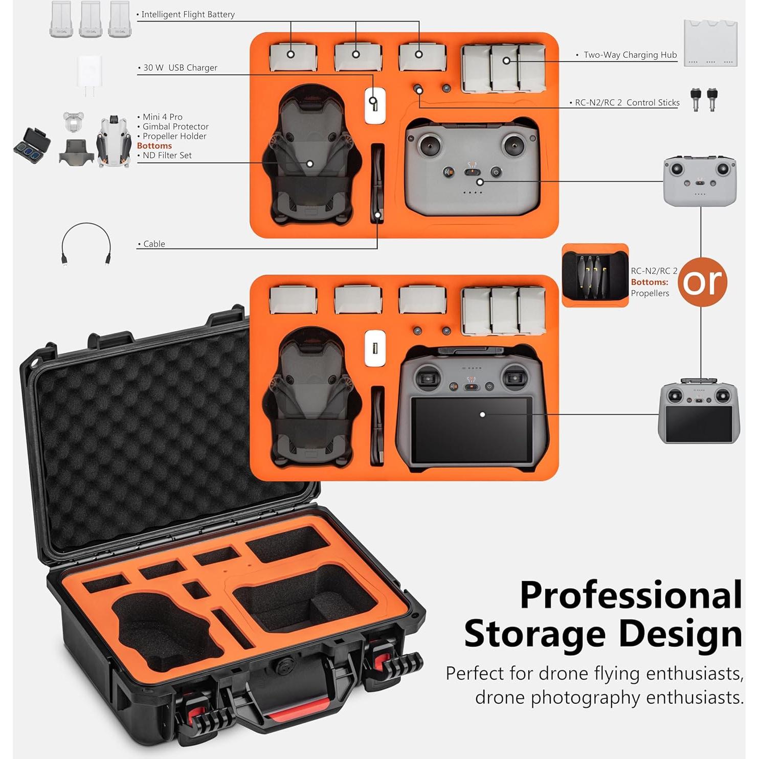 Estuche Duro Impermeable STARTRC PHOTO para DJI Mini 4 Pro