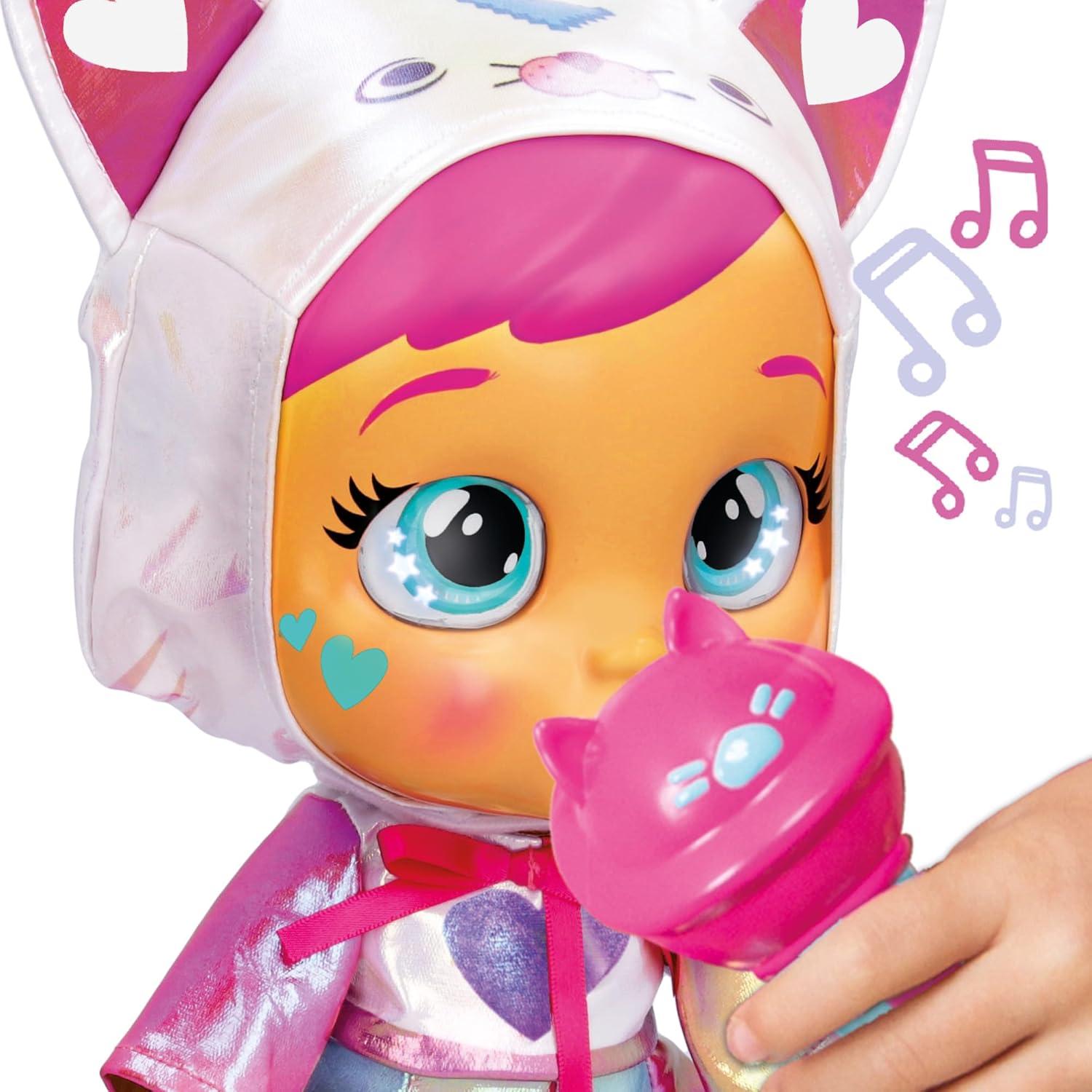 Muñeca Cantante Cry Babies Daisy 30.7cm - 15+ Sonidos Realistas