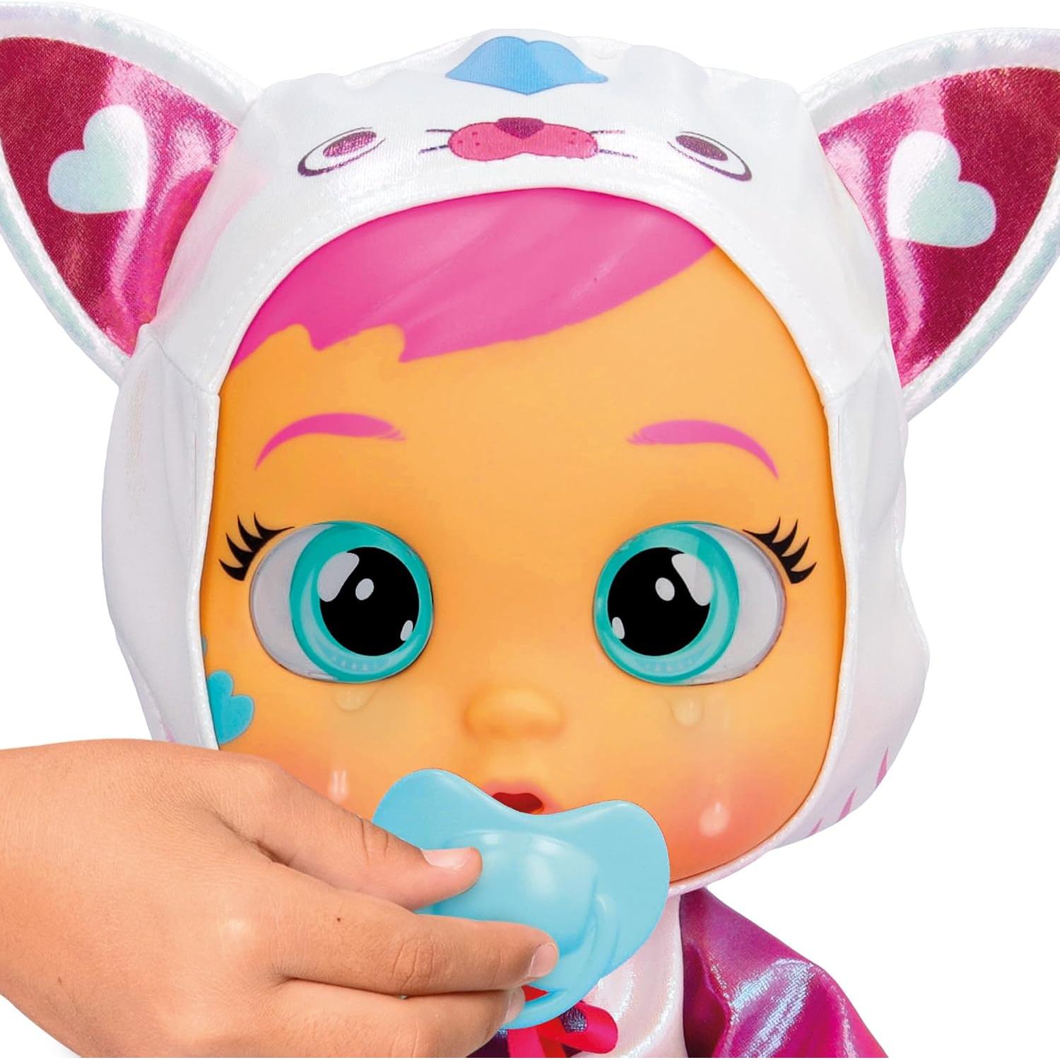 Muñeca Cantante Cry Babies Daisy 30.7cm - 15+ Sonidos Realistas