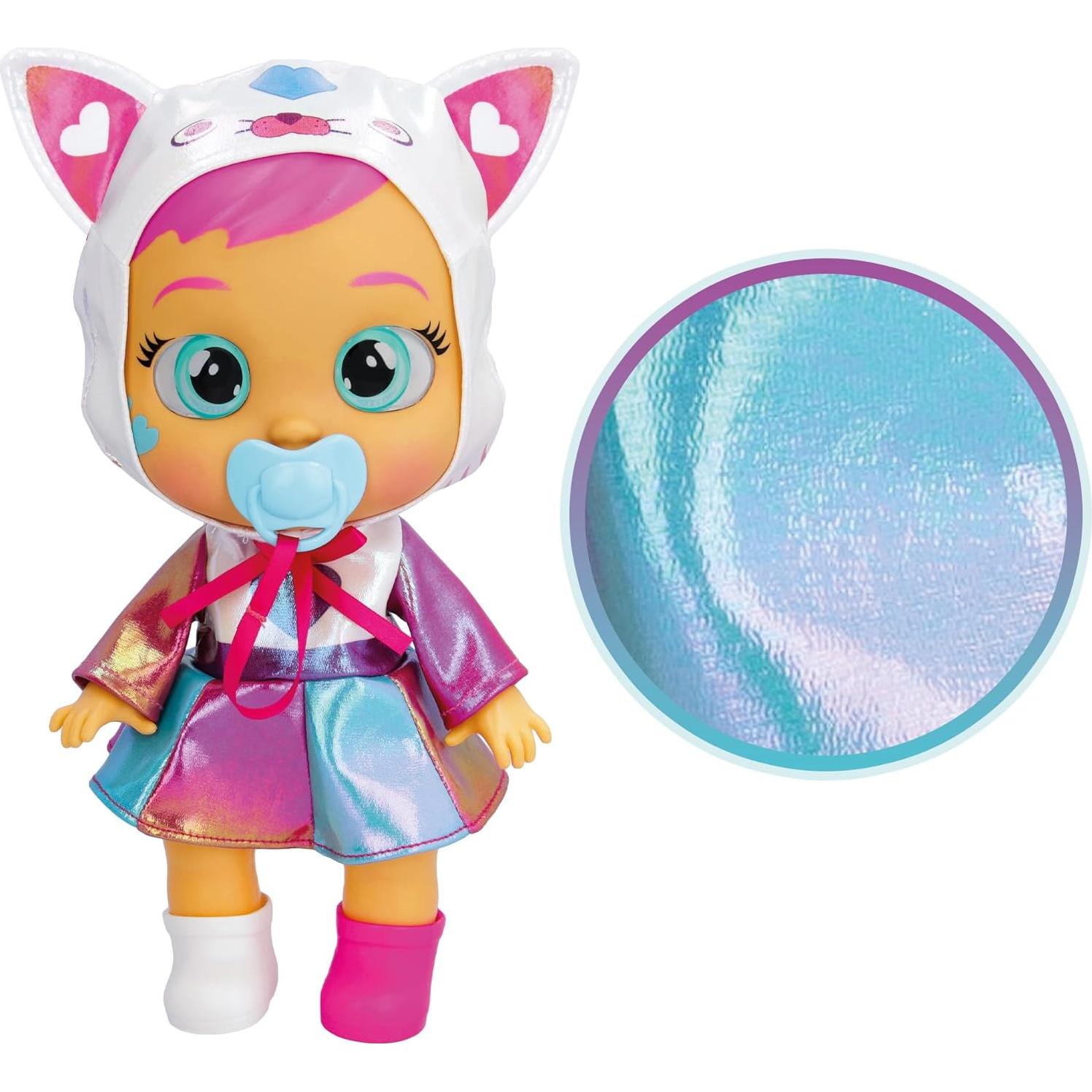 Muñeca Cantante Cry Babies Daisy 30.7cm - 15+ Sonidos Realistas