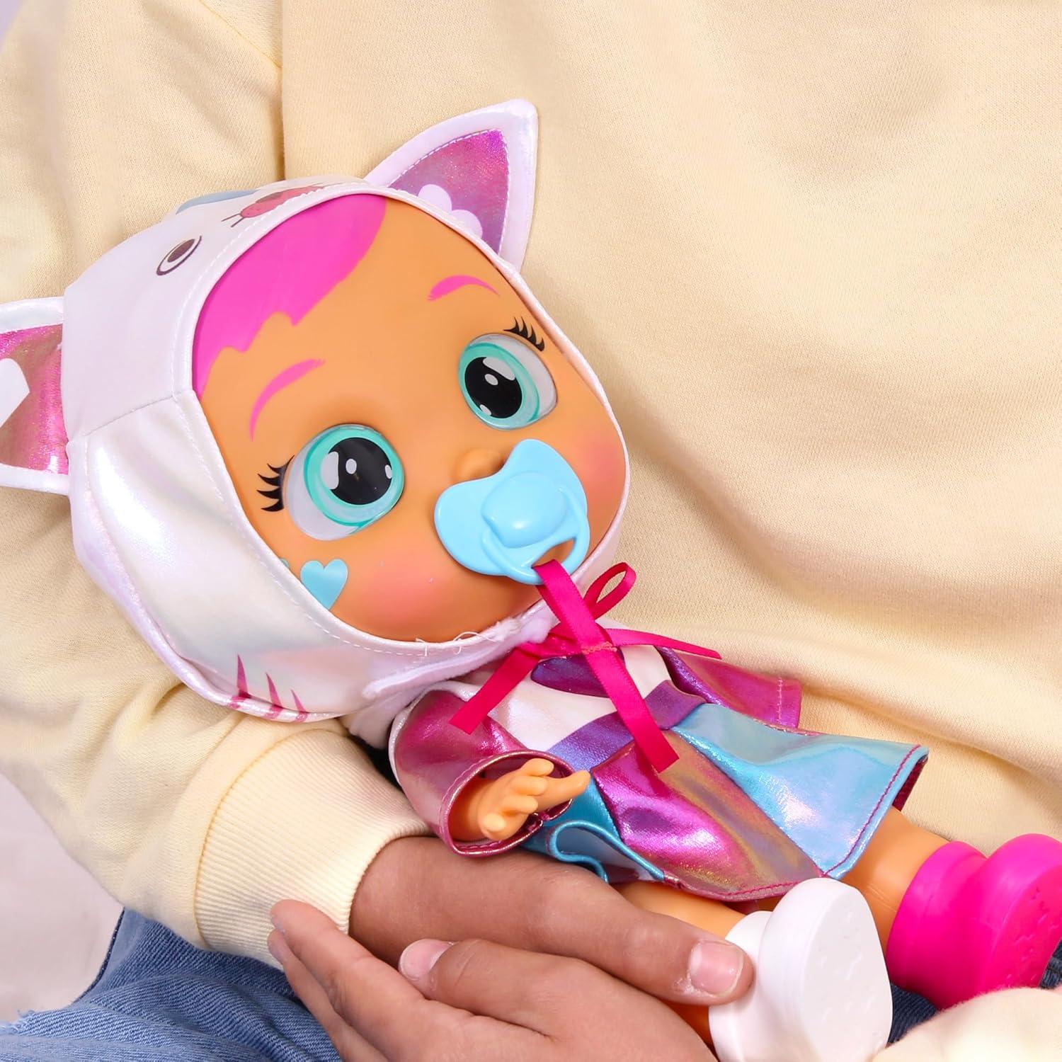 Muñeca Cantante Cry Babies Daisy 30.7cm - 15+ Sonidos Realistas