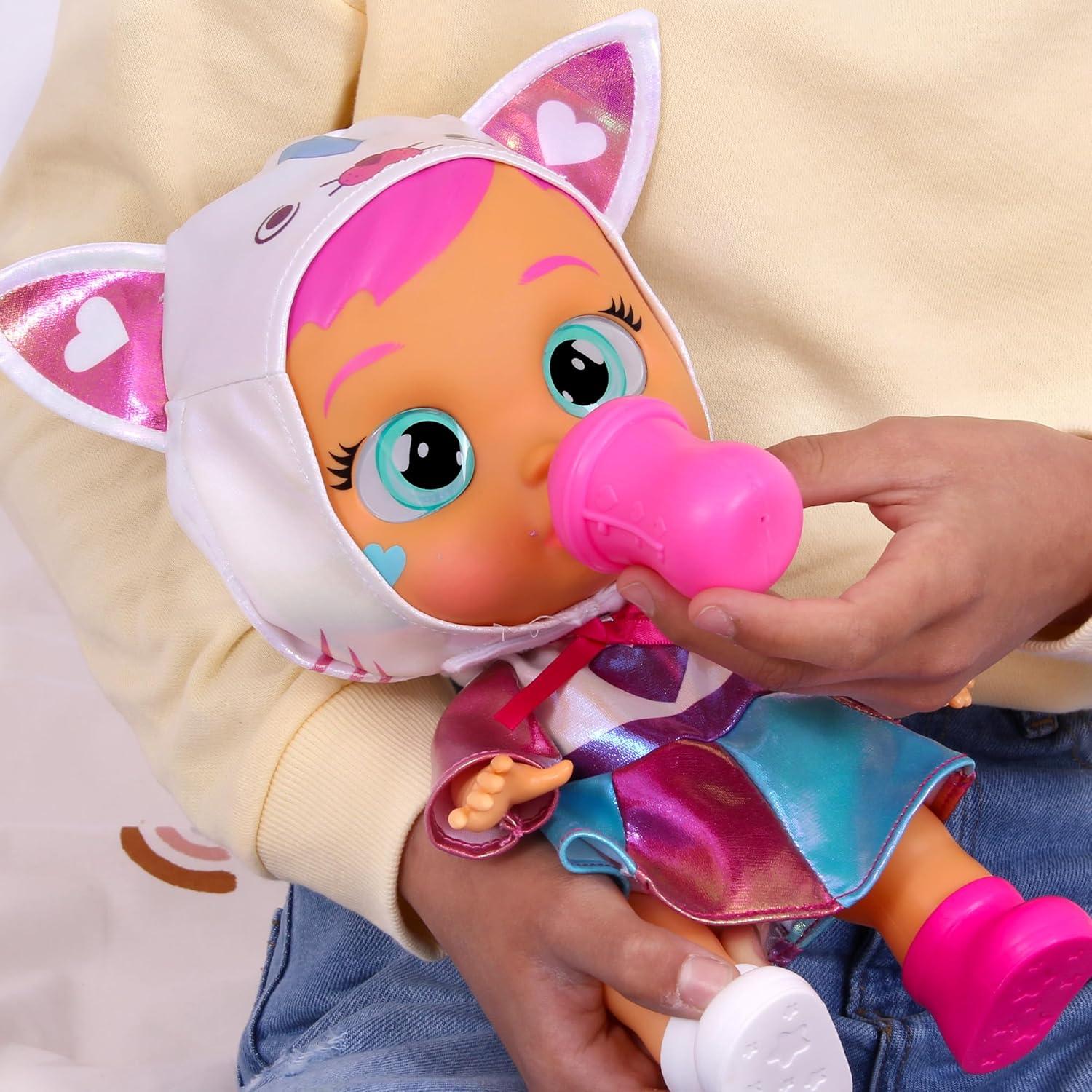 Muñeca Cantante Cry Babies Daisy 30.7cm - 15+ Sonidos Realistas