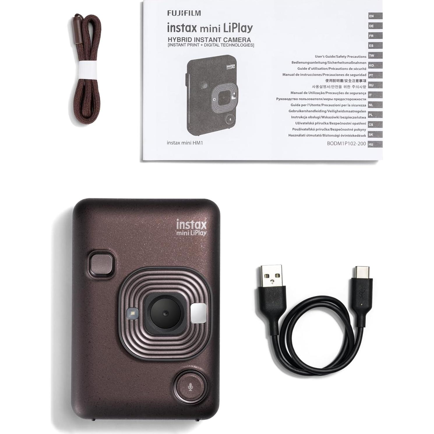 Cámara Instantánea Híbrida Fujifilm INSTAX Mini LIPLAY - Bronce