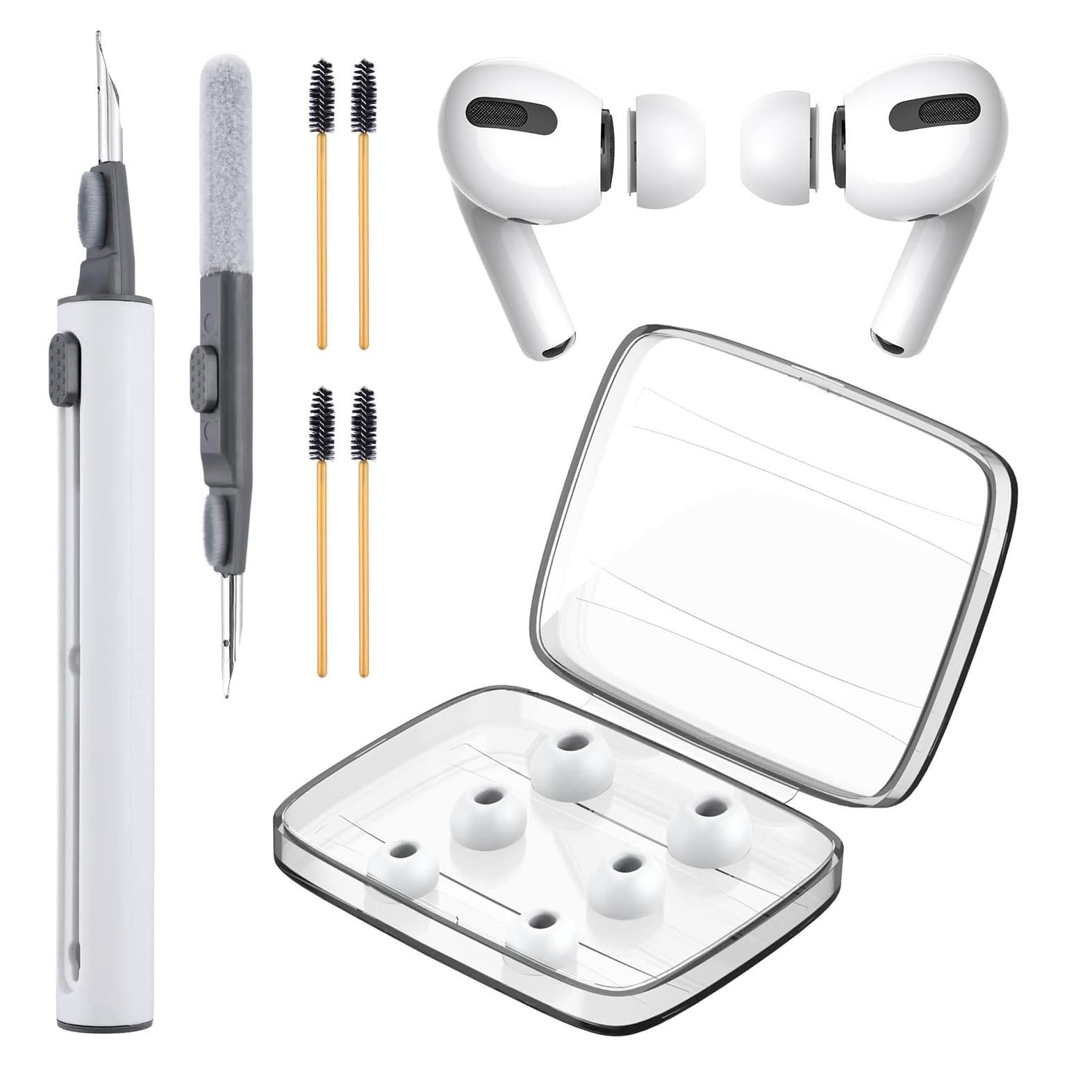 Puntas de Silicona para AirPods Pro - 3 Pairs con Kit de Limpieza