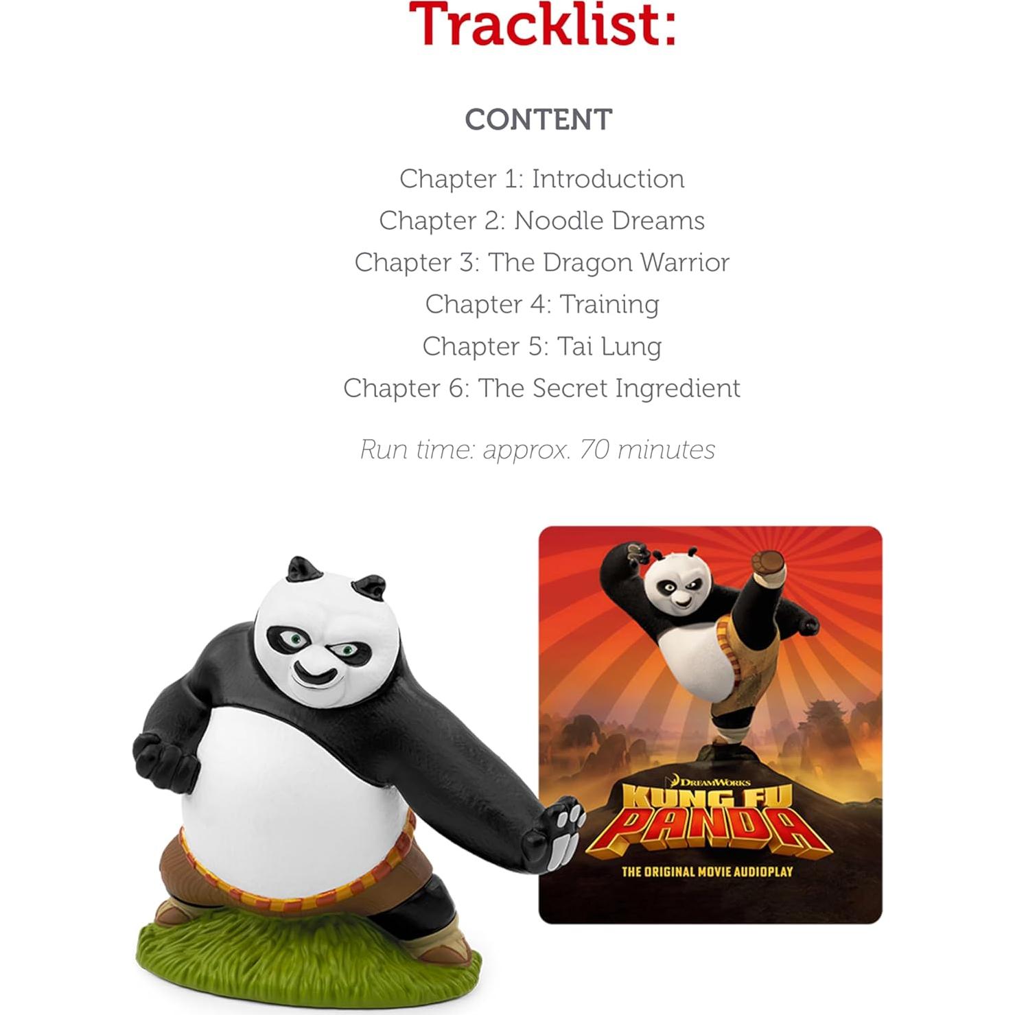Figura de Audio Tonies Po Kung Fu Panda 70 min 6+