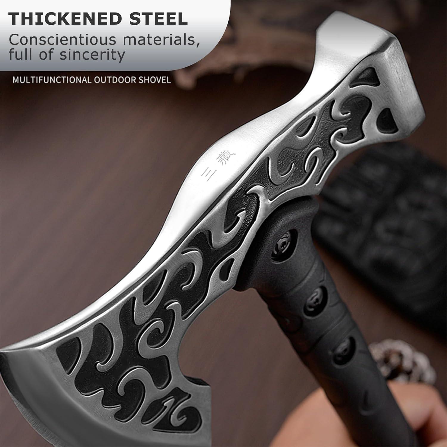 Hacha de Camping Skuaoy Táctica con Martillo 40.96x16.51 cm