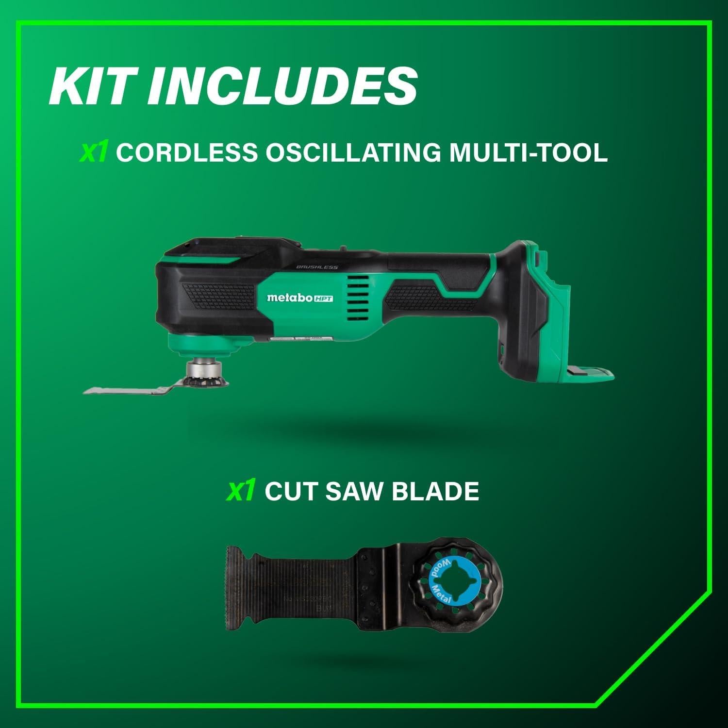 Herramienta Multiuso Inalámbrica Metabo HPT 18V CV18DAQ4