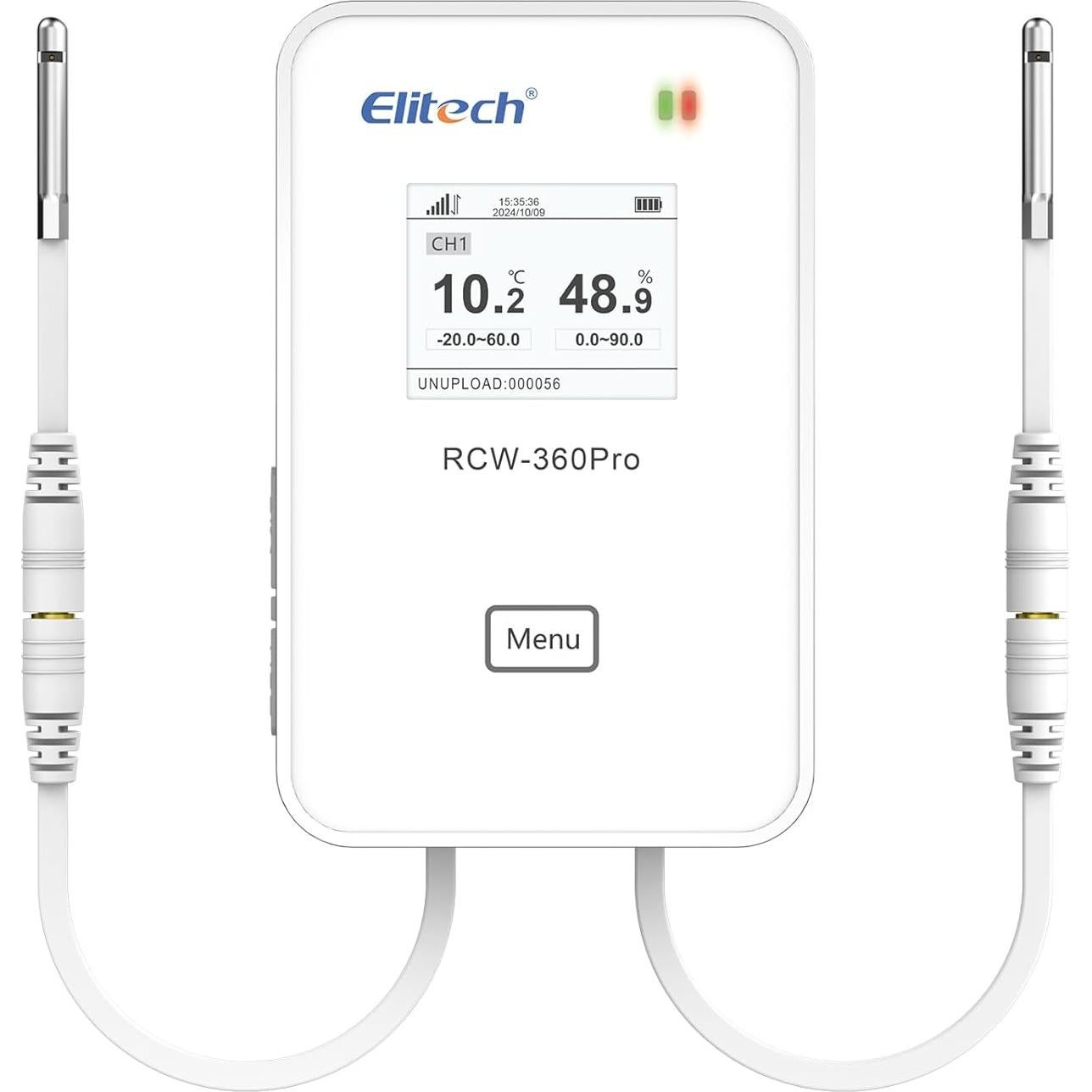 Sonda de Temperatura y Humedad Elitech US-ProSensor-THE, -40 a 80°C, 5m