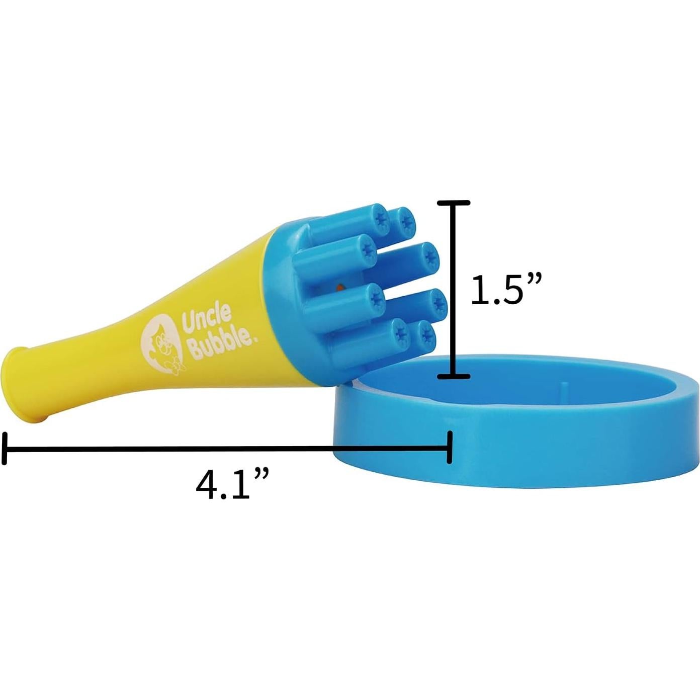 Soplador de Burbujas Mini Uncle Bubble - Juguete Divertido 9.7x6x15cm
