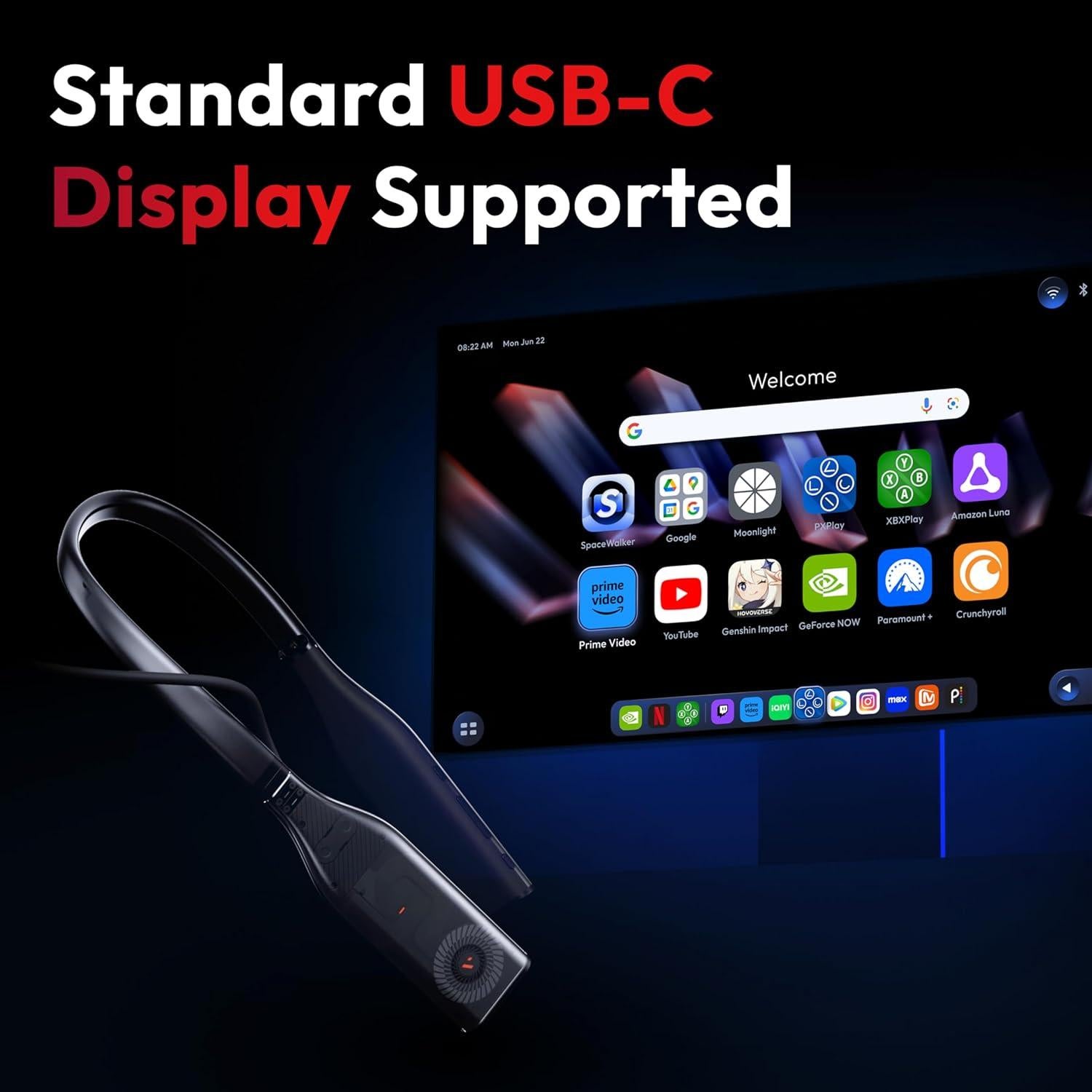 VITURE Pro Neckband 8GB+128GB, Streaming y Juegos Inalámbricos