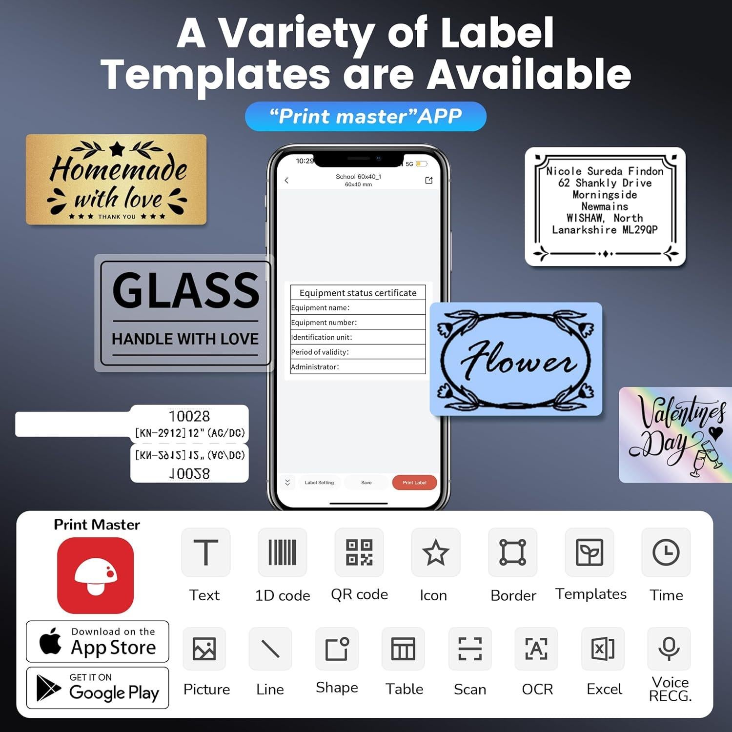 Impresora de Etiquetas Phomemo M250 Portátil 2025 - 100 Etiquetas