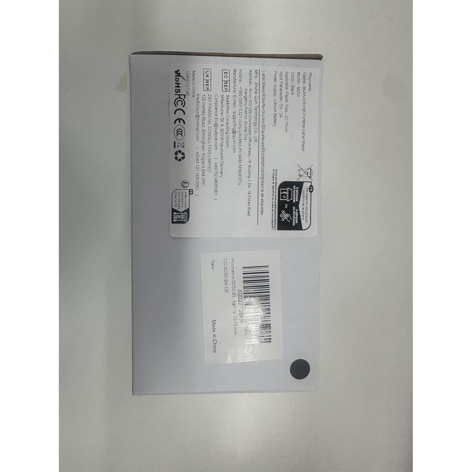 Impresora de Etiquetas Phomemo M250 Portátil 2025 - 100 Etiquetas