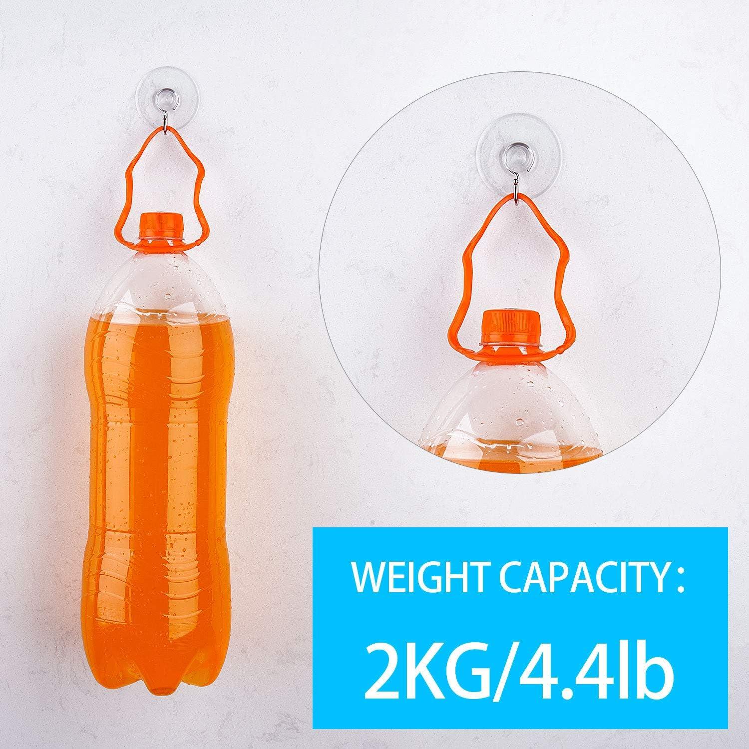 Ganchos de Ventosa Awpeye 20 Paquetes 4.57 cm PVC Transparente