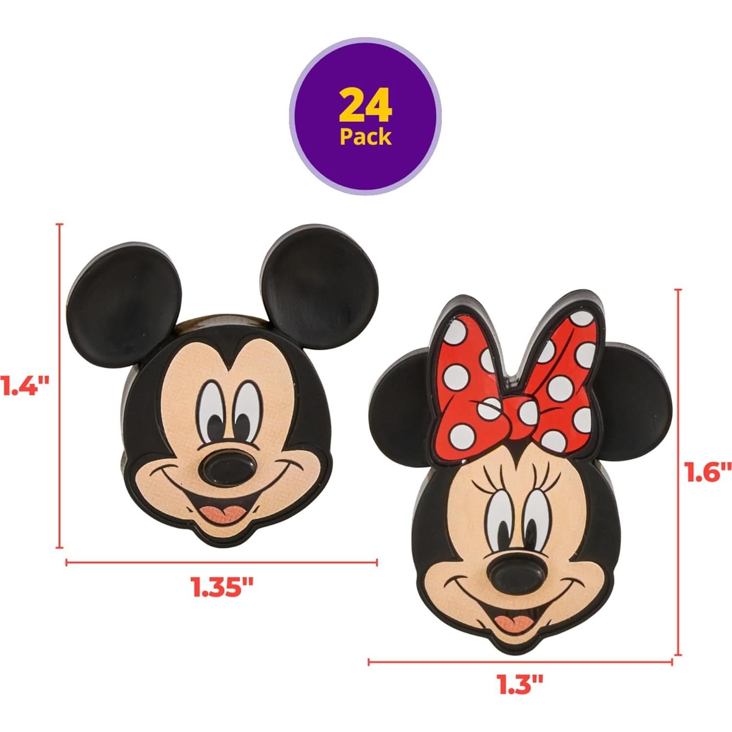 Anillos de Cupcake Mickey y Minnie Mouse DecoPac - 24 Piezas