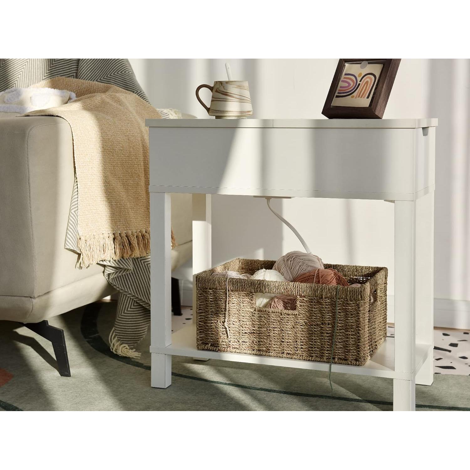 Cesta de Almacenamiento Grande StorageWorks de Hierba Marina 38x28x17 cm