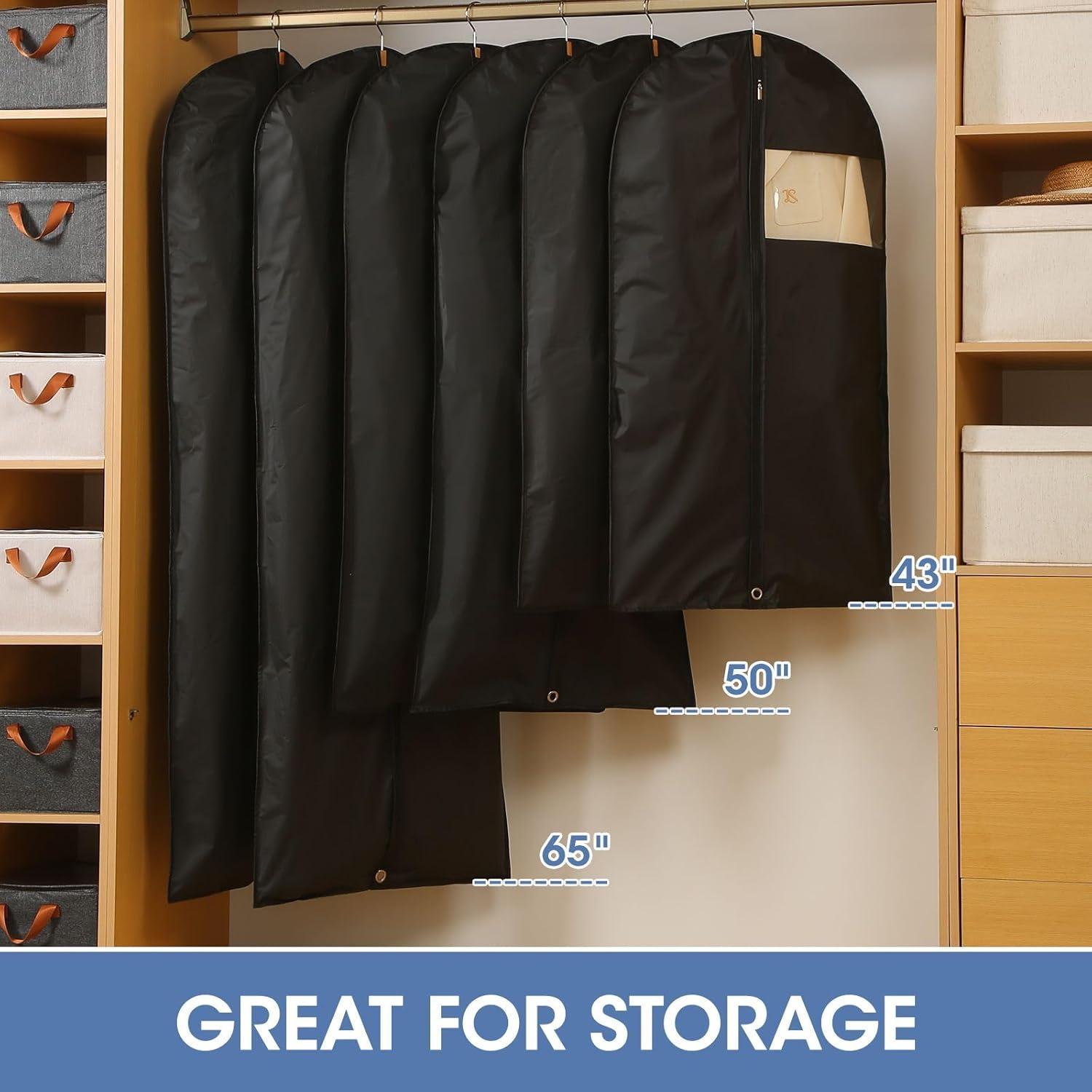 Bolsas para Trajes Perber 109 cm - 2 Paquetes Negros