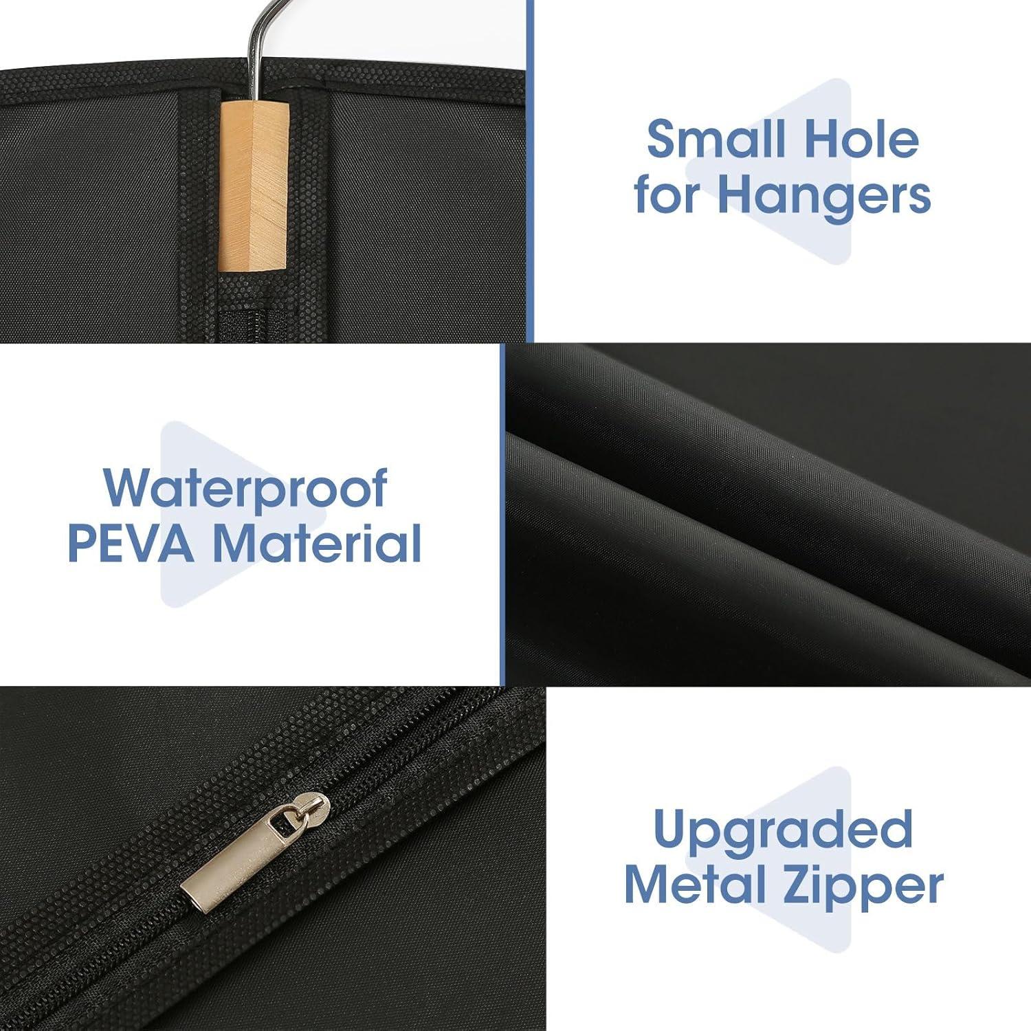 Bolsas para Trajes Perber 109 cm - 2 Paquetes Negros