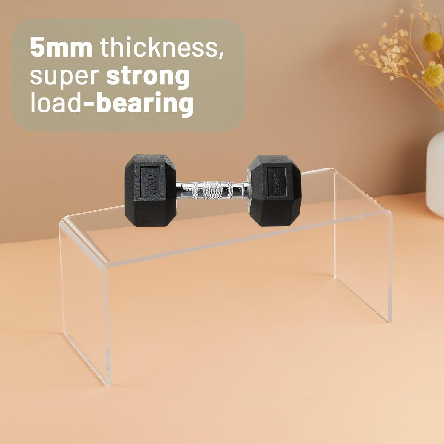 Organizador de Estantes de Gabinete HTRYBNES 4 Paquetes Acrílico 30x12x12cm