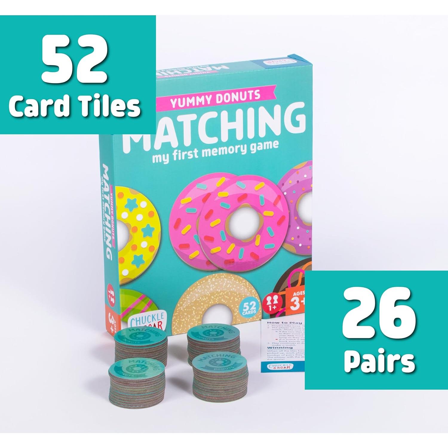 Juego de Emparejamiento Chuckle & Roar Donut - 52 Fichas