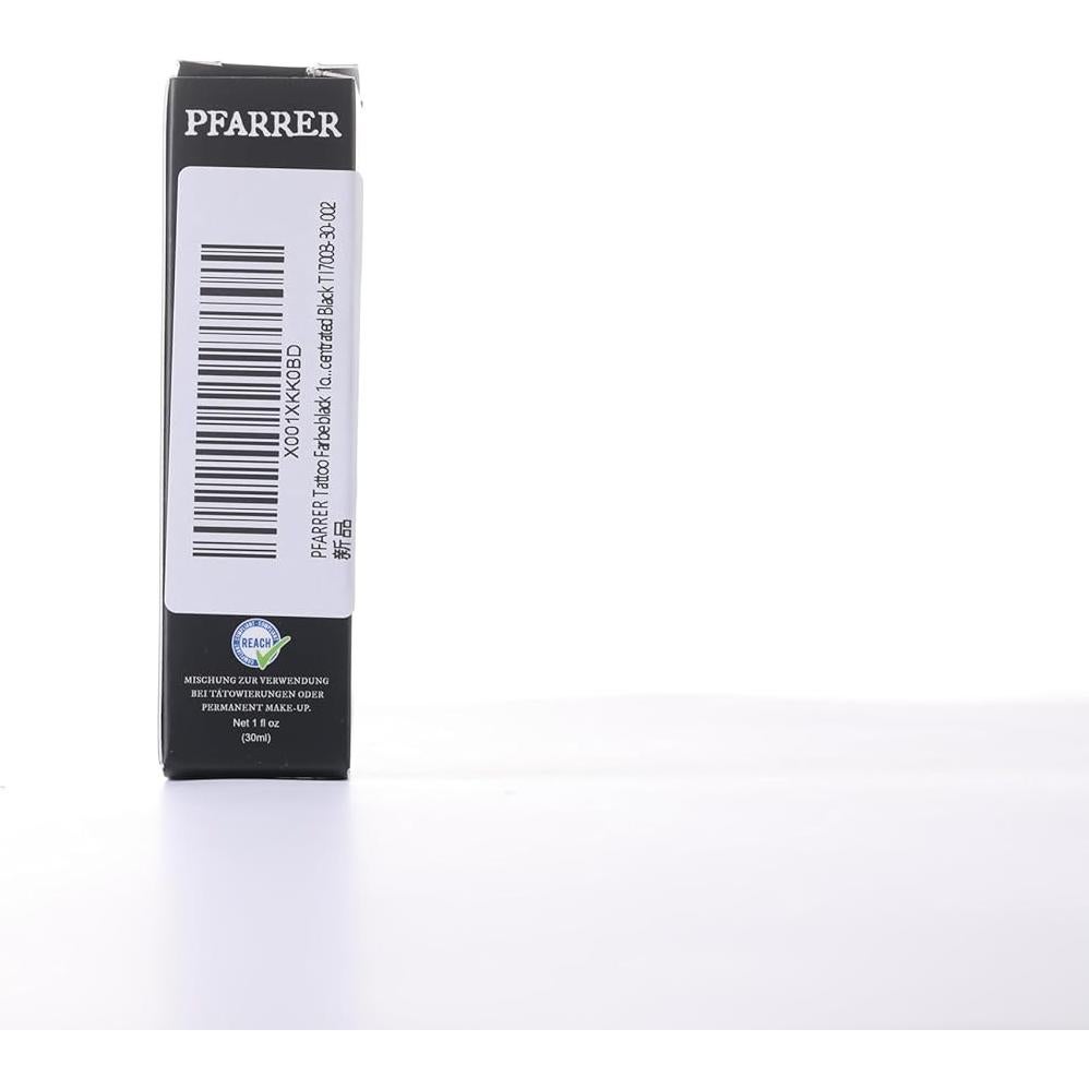 Tinta de Tatuaje PFARRER Negra 30ml Vegana Alta Calidad