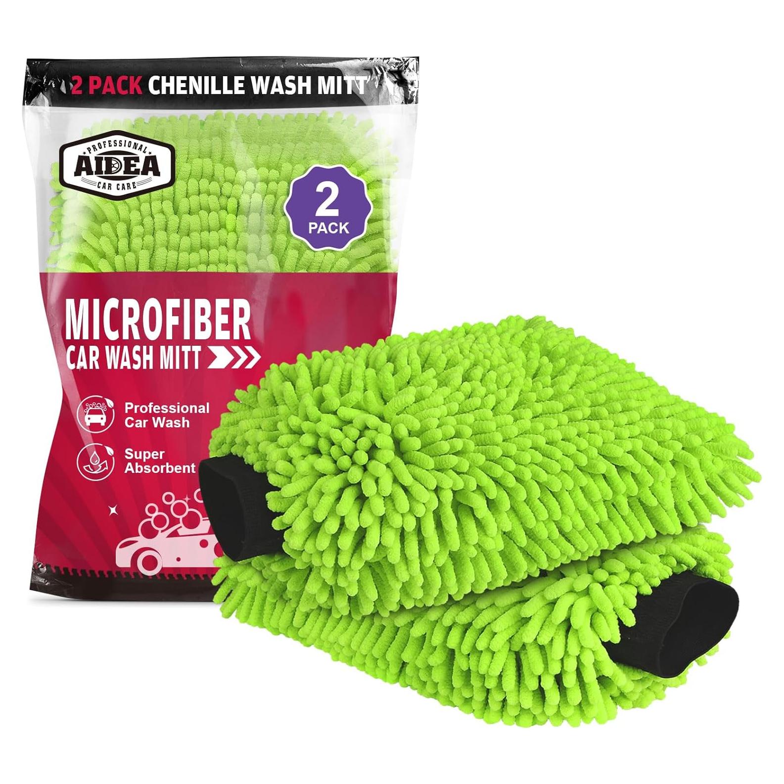 Mitones de Lavado de Auto AIDEA Microfibra 2PK 20x30cm