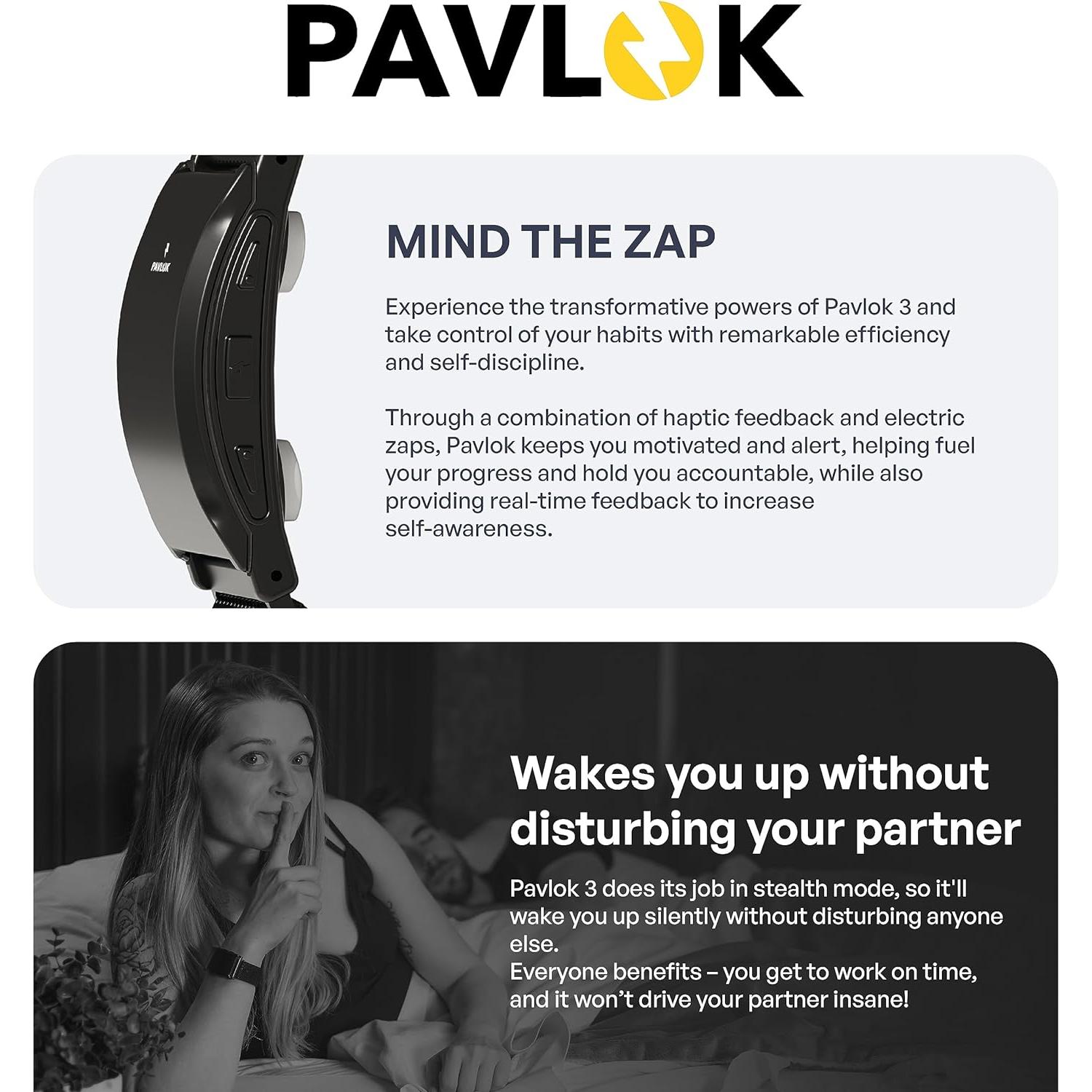 Pavlok 3 - Reloj inteligente deportivo para hábitos saludables