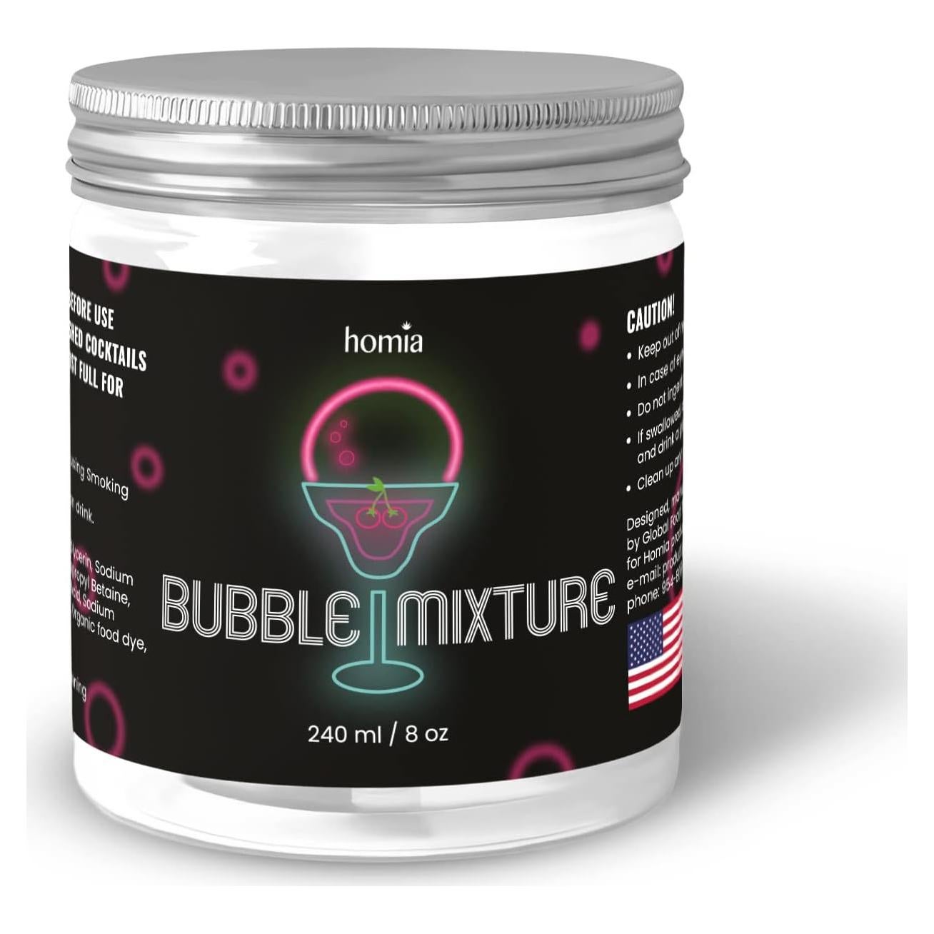 Mezcla de Burbujas para Cocktail Smoker Homia 240ml