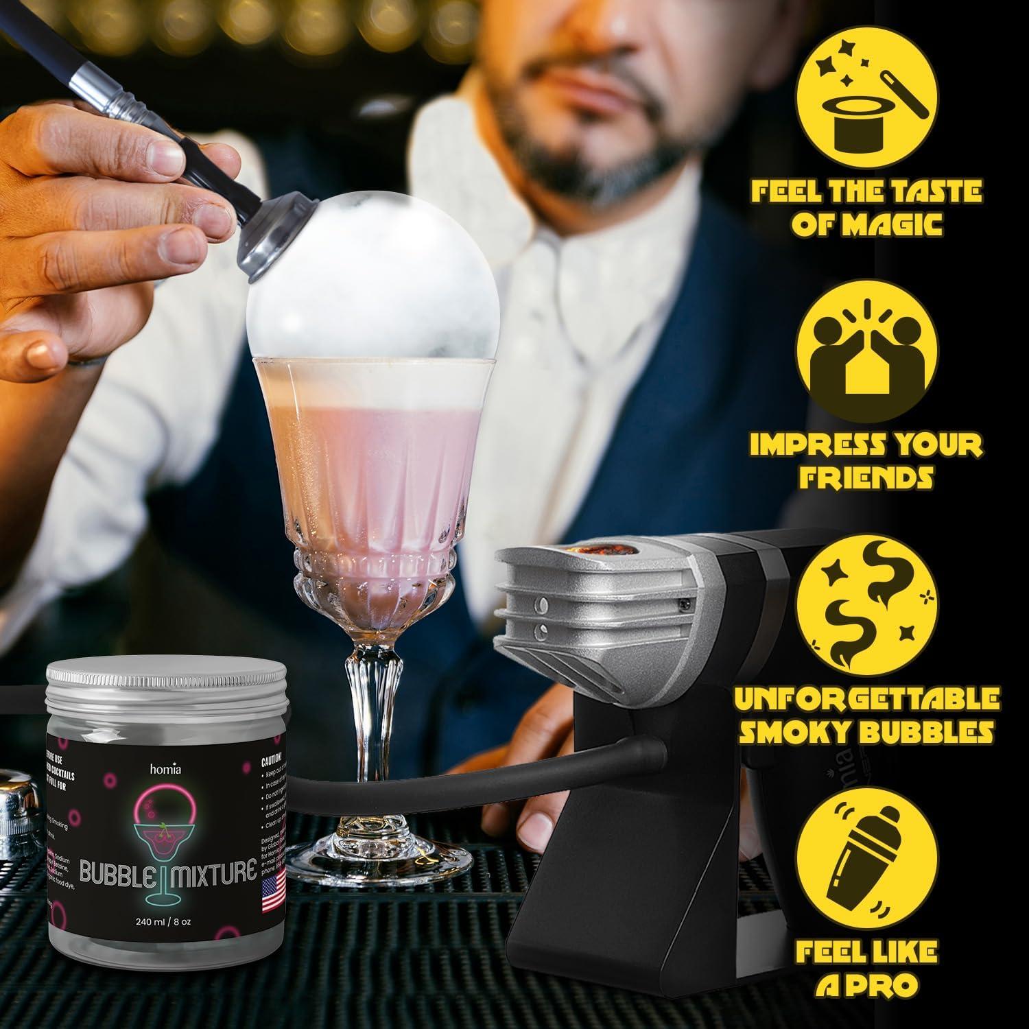Mezcla de Burbujas para Cocktail Smoker Homia 240ml