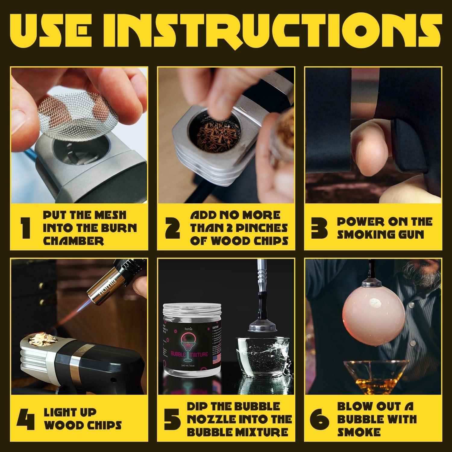 Mezcla de Burbujas para Cocktail Smoker Homia 240ml