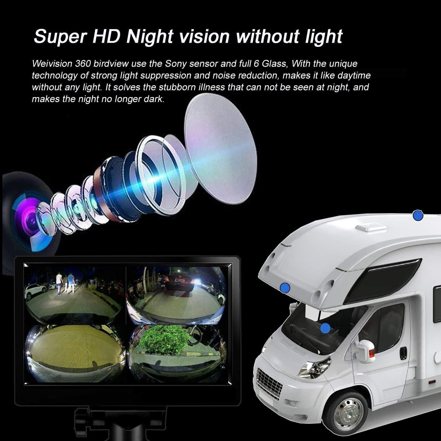 Cámara DVR 360° Weizhen DV006 1080P para Vehículos