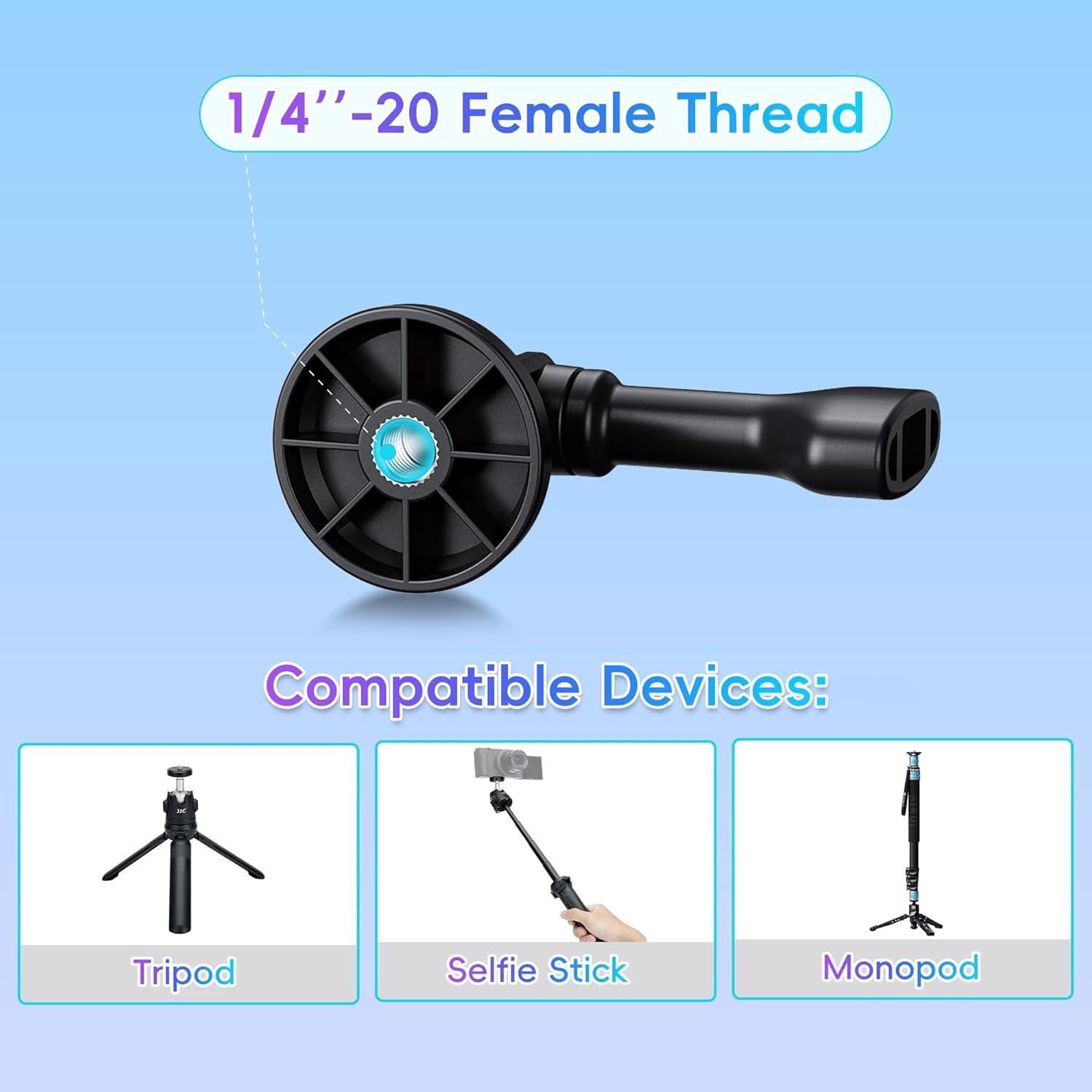 Adaptador de Montaje en Trípode JJC ACD-C1K3 para GoPro y Más
